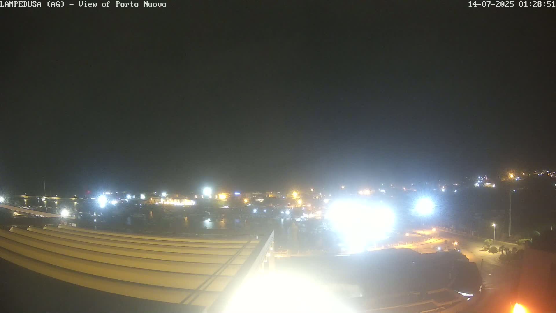 Lampedusa, Port of Nouvo Live Cam - Agrigento, Sicily, Italy