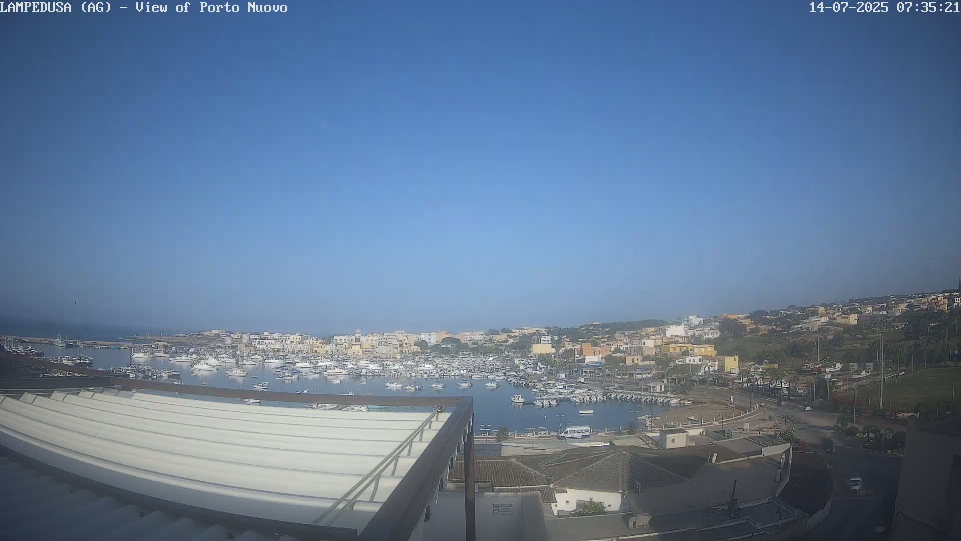 Lampedusa, Port of Nouvo Live Cam - Agrigento, Sicily, Italy