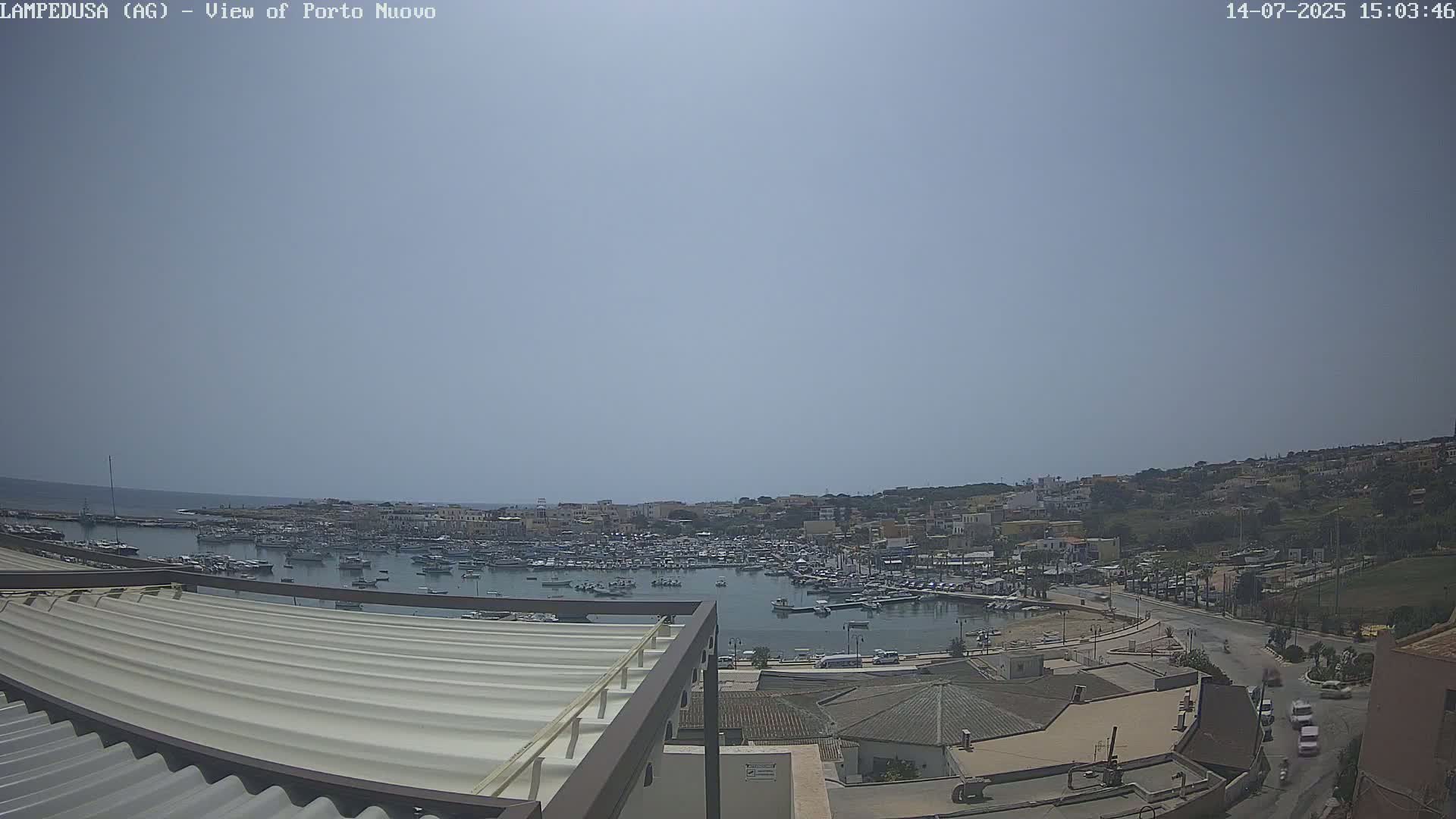 Lampedusa, Port of Nouvo Live Cam - Agrigento, Sicily, Italy