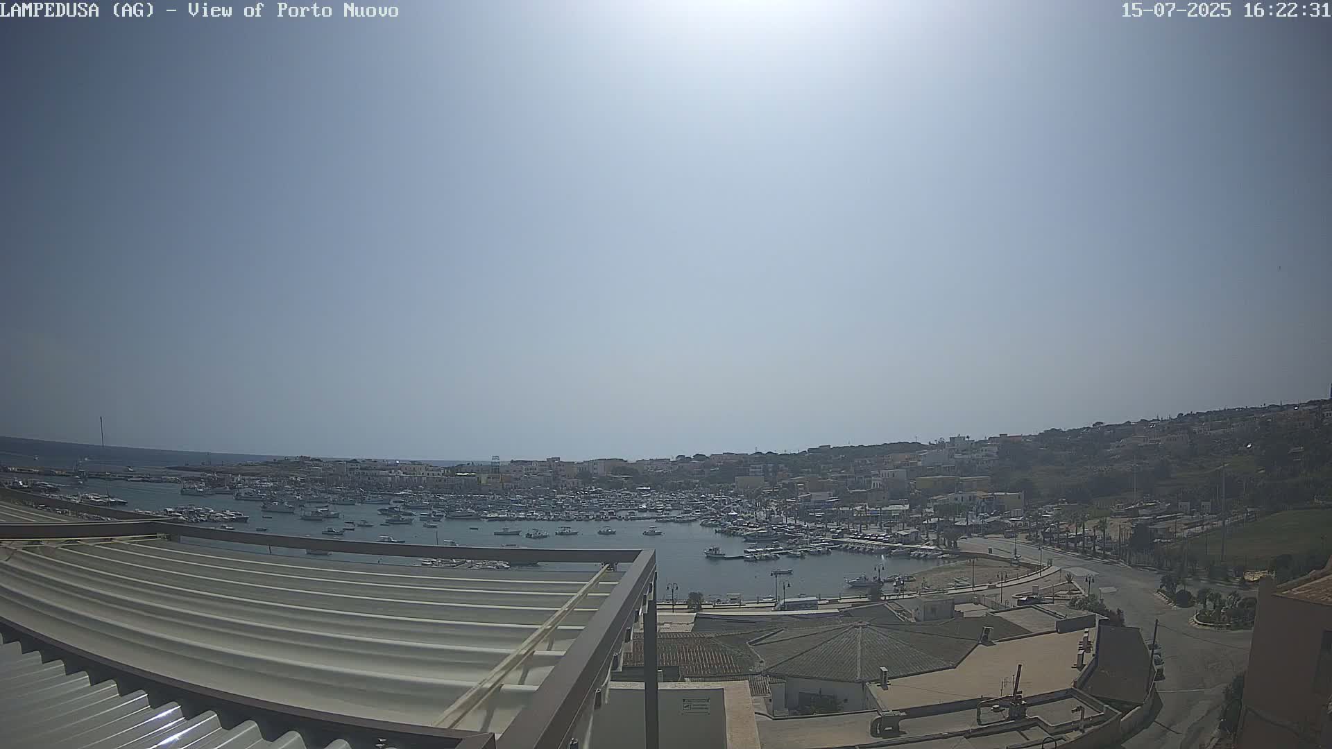 Lampedusa, Port of Nouvo Live Cam - Agrigento, Sicily, Italy