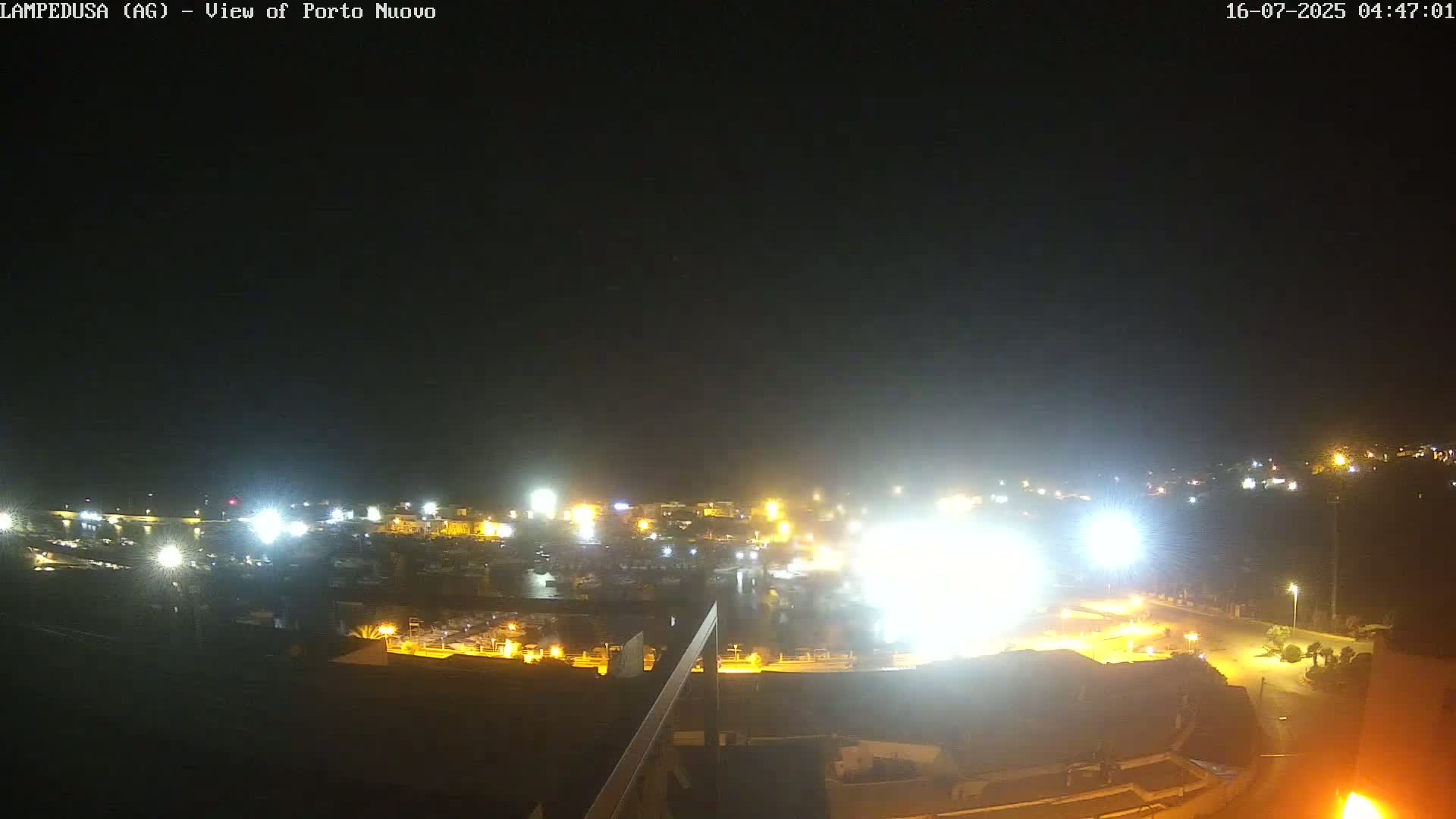 Lampedusa, Port of Nouvo Live Cam - Agrigento, Sicily, Italy