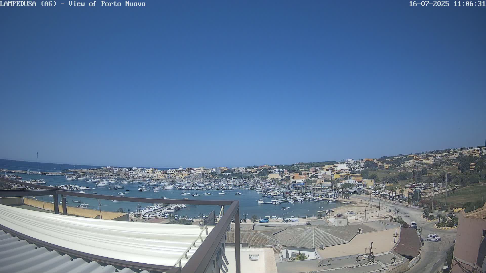 Lampedusa, Port of Nouvo Live Cam - Agrigento, Sicily, Italy