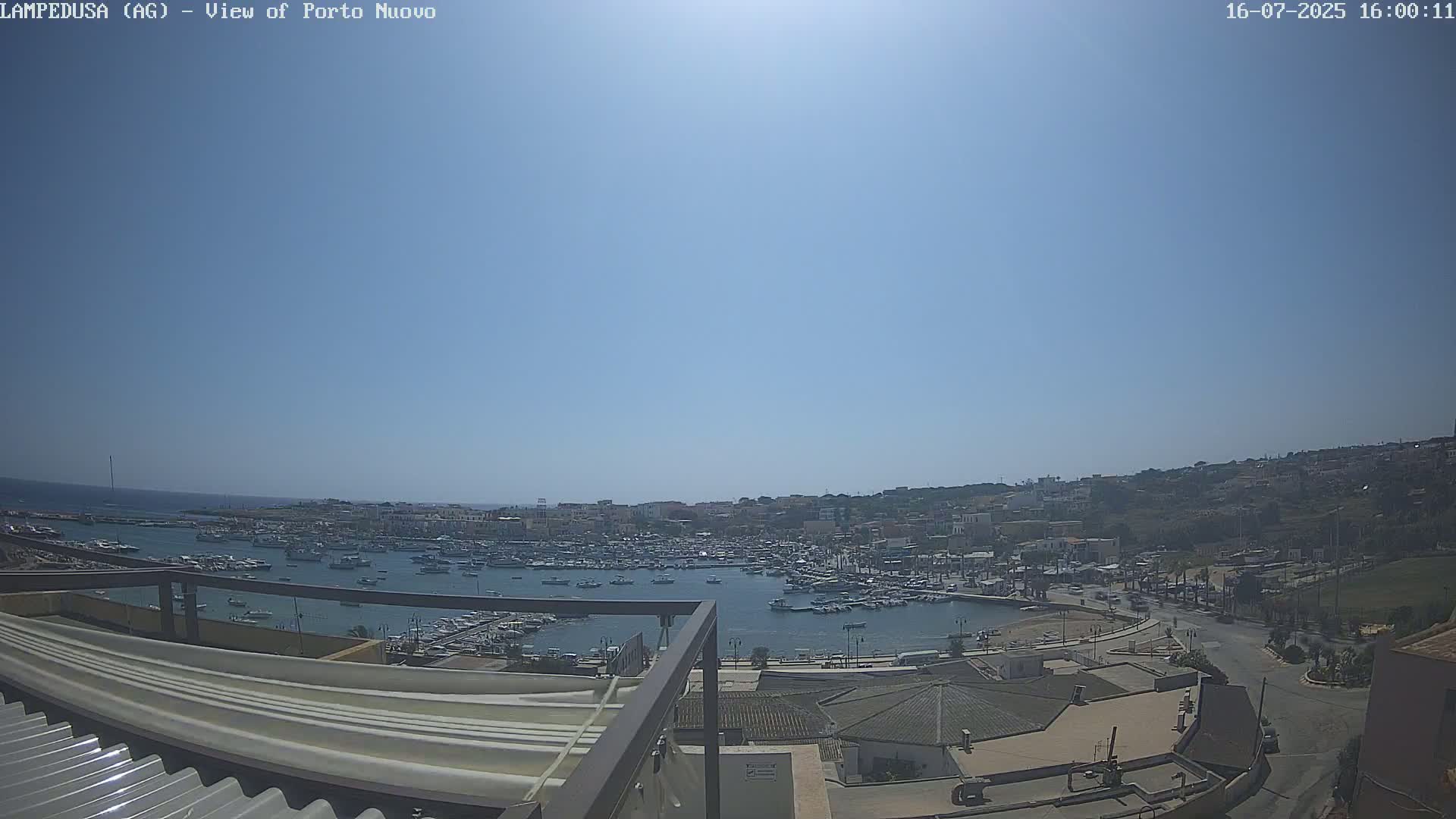 Lampedusa, Port of Nouvo Live Cam - Agrigento, Sicily, Italy
