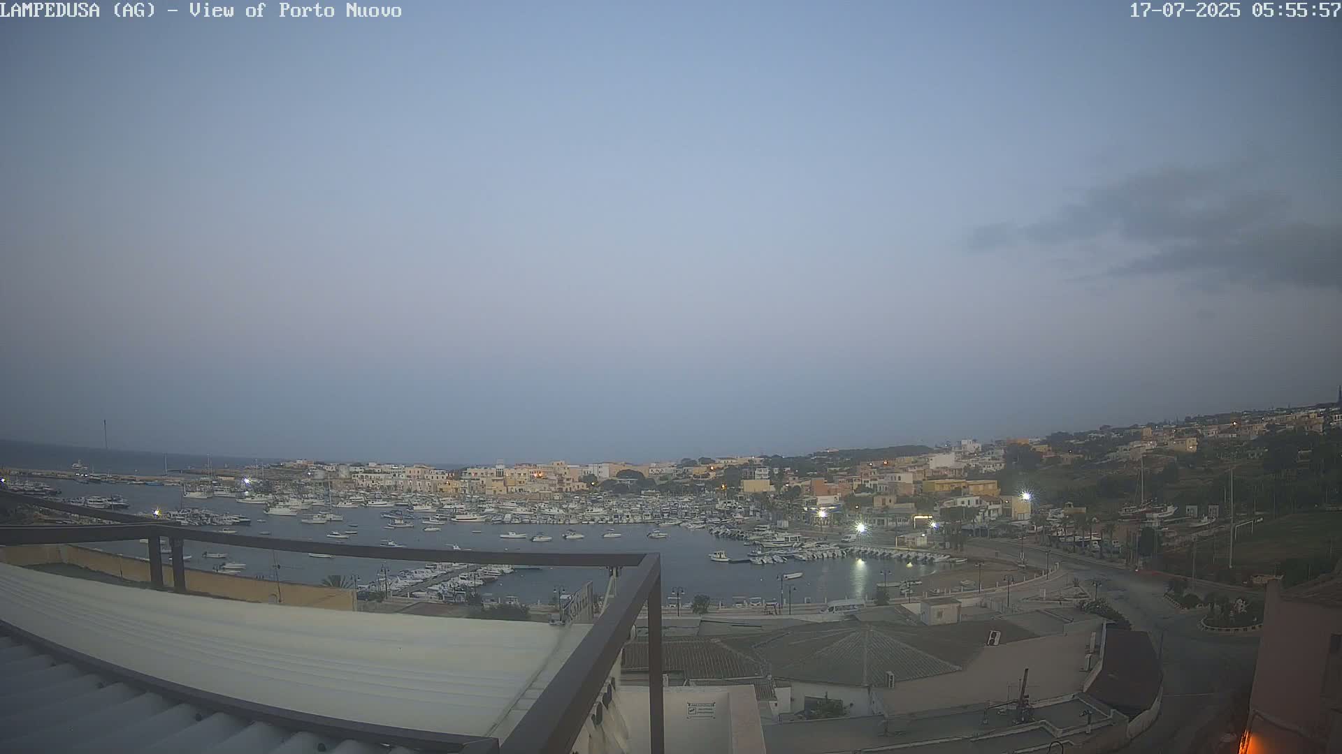 Lampedusa, Port of Nouvo Live Cam - Agrigento, Sicily, Italy