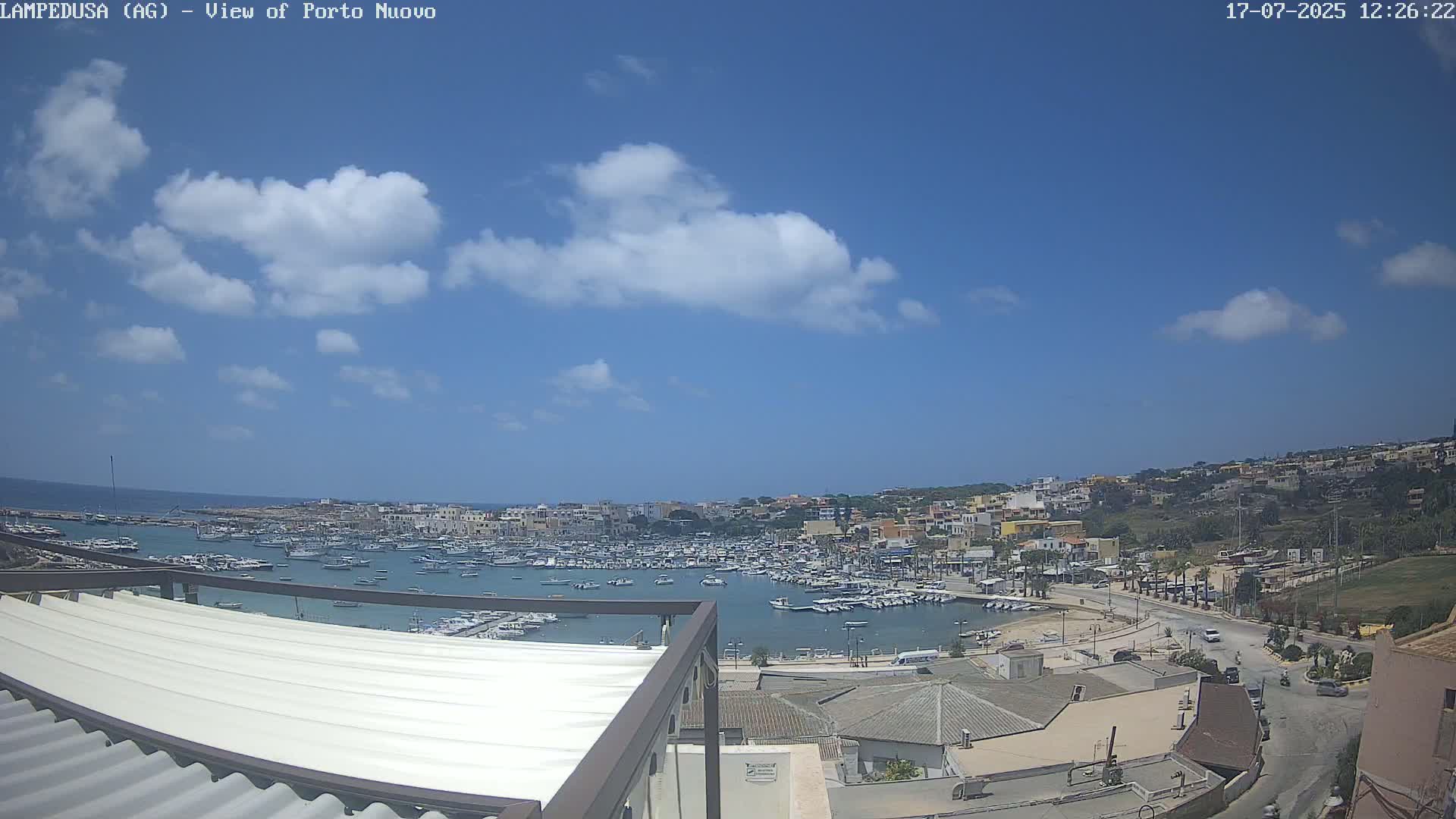 Lampedusa, Port of Nouvo Live Cam - Agrigento, Sicily, Italy