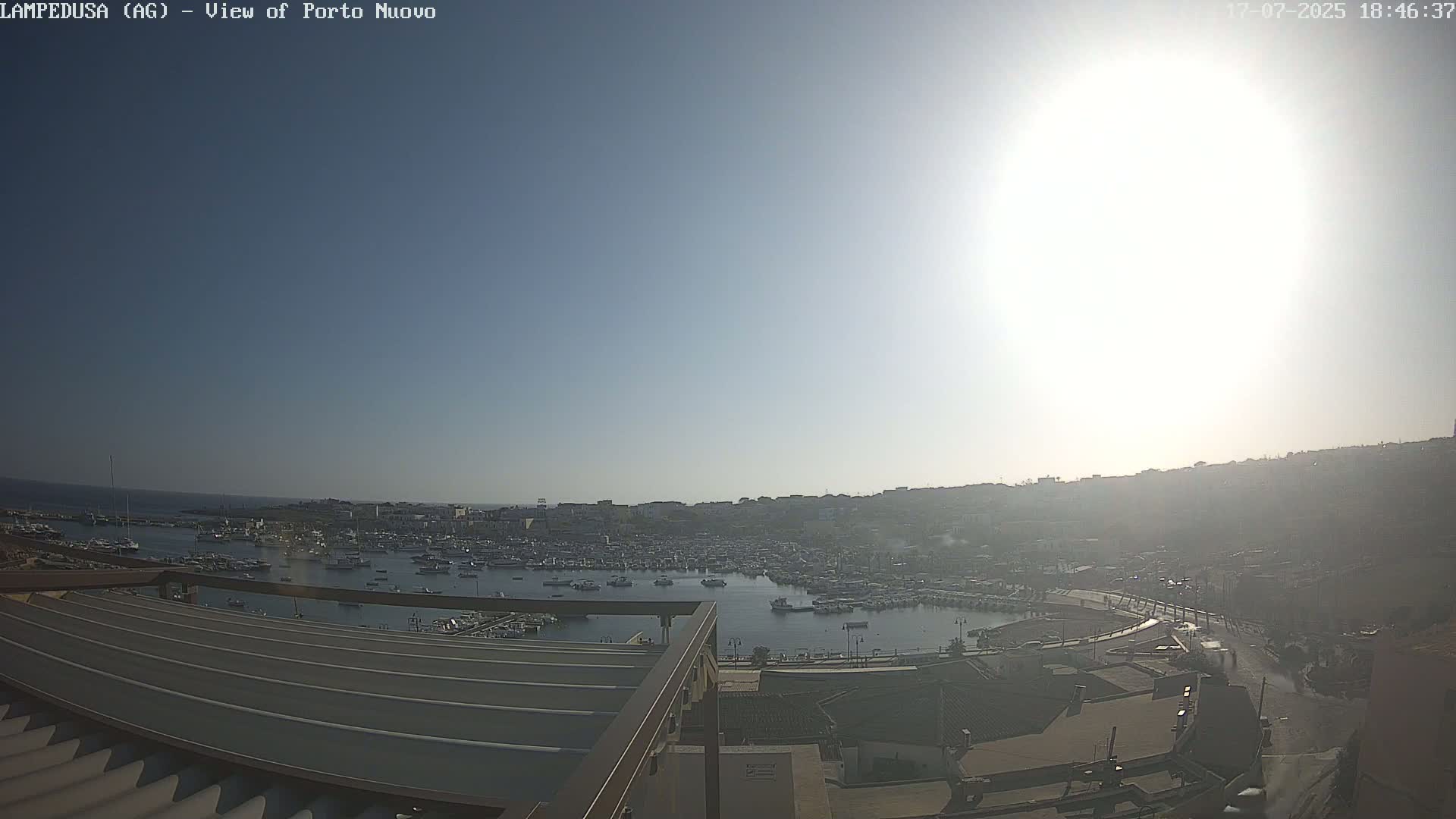 Lampedusa, Port of Nouvo Live Cam - Agrigento, Sicily, Italy