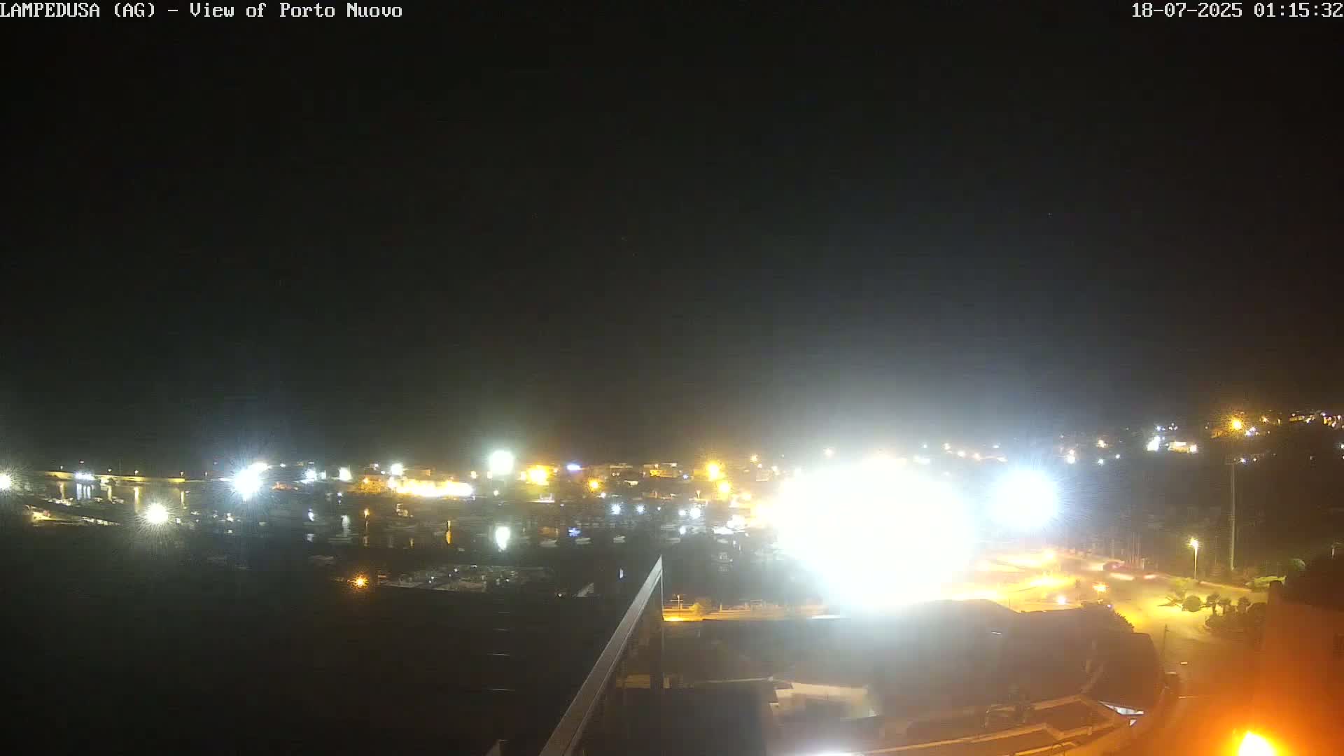 Lampedusa, Port of Nouvo Live Cam - Agrigento, Sicily, Italy