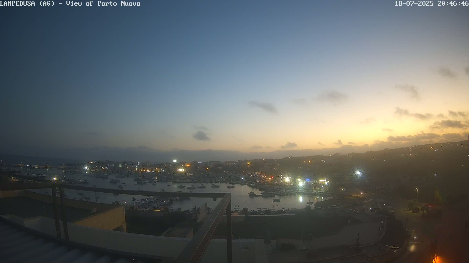 Lampedusa, Port of Nouvo Live Cam - Agrigento, Sicily, Italy