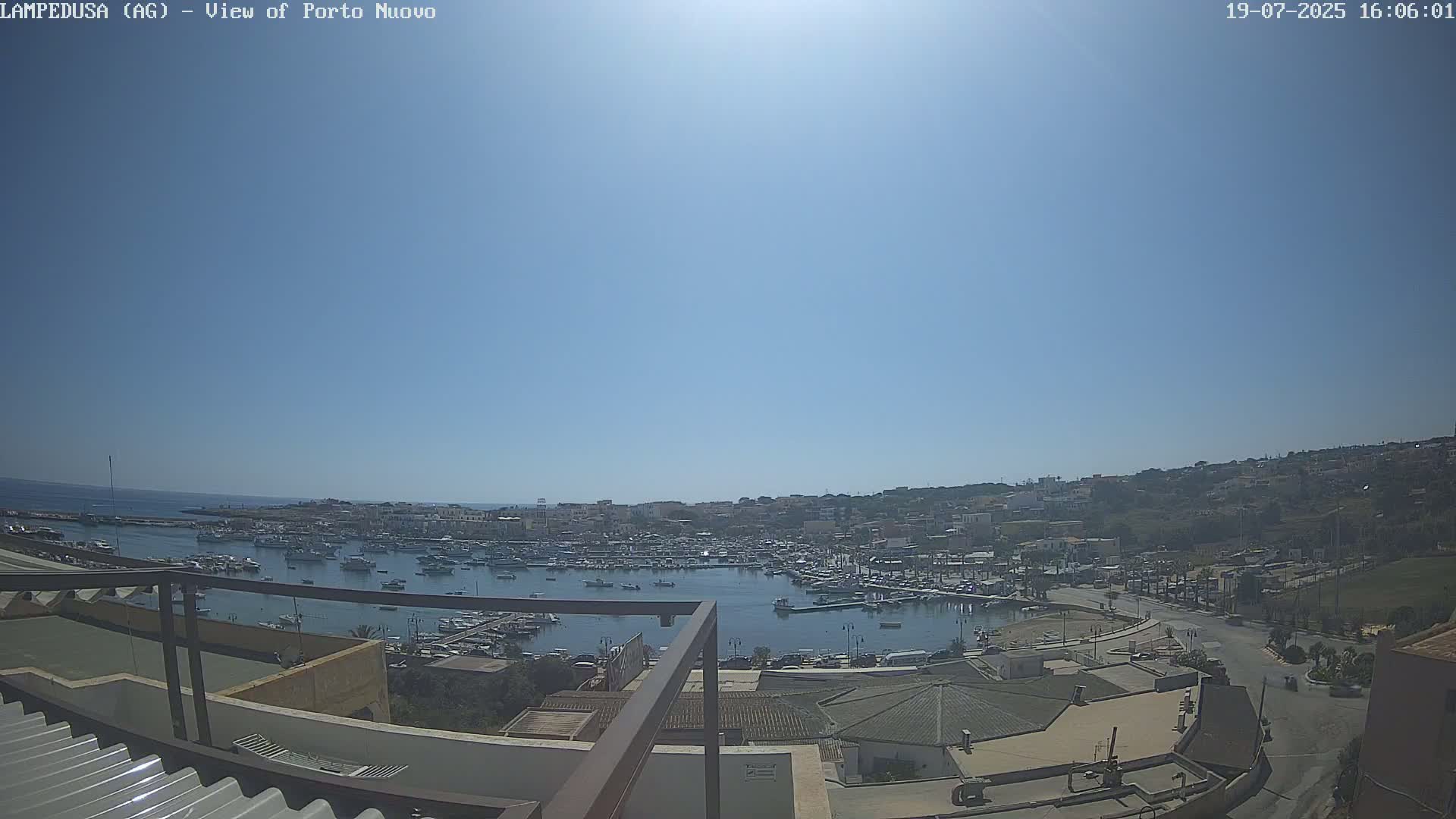 Lampedusa, Port of Nouvo Live Cam - Agrigento, Sicily, Italy