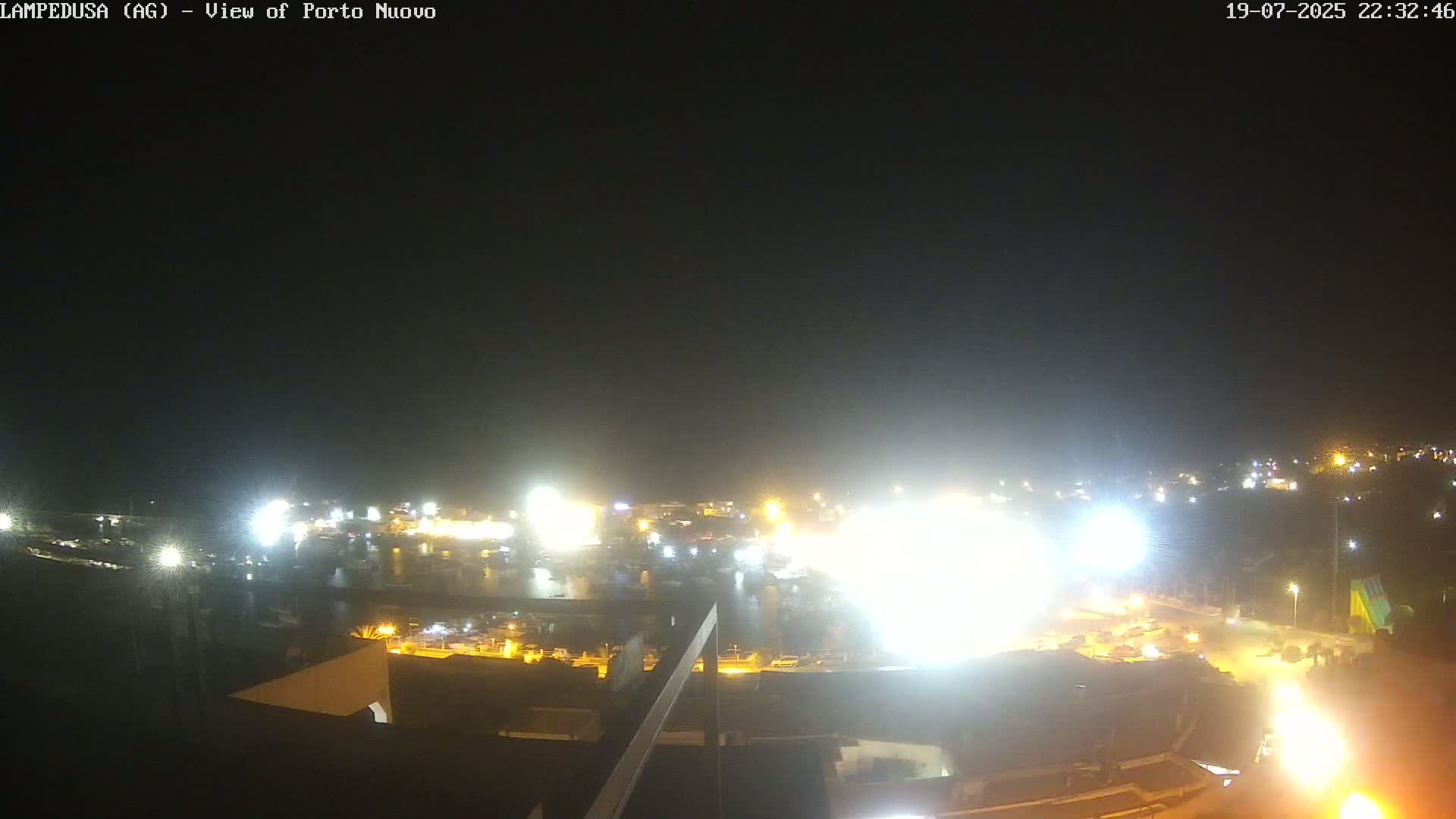 Lampedusa, Port of Nouvo Live Cam - Agrigento, Sicily, Italy