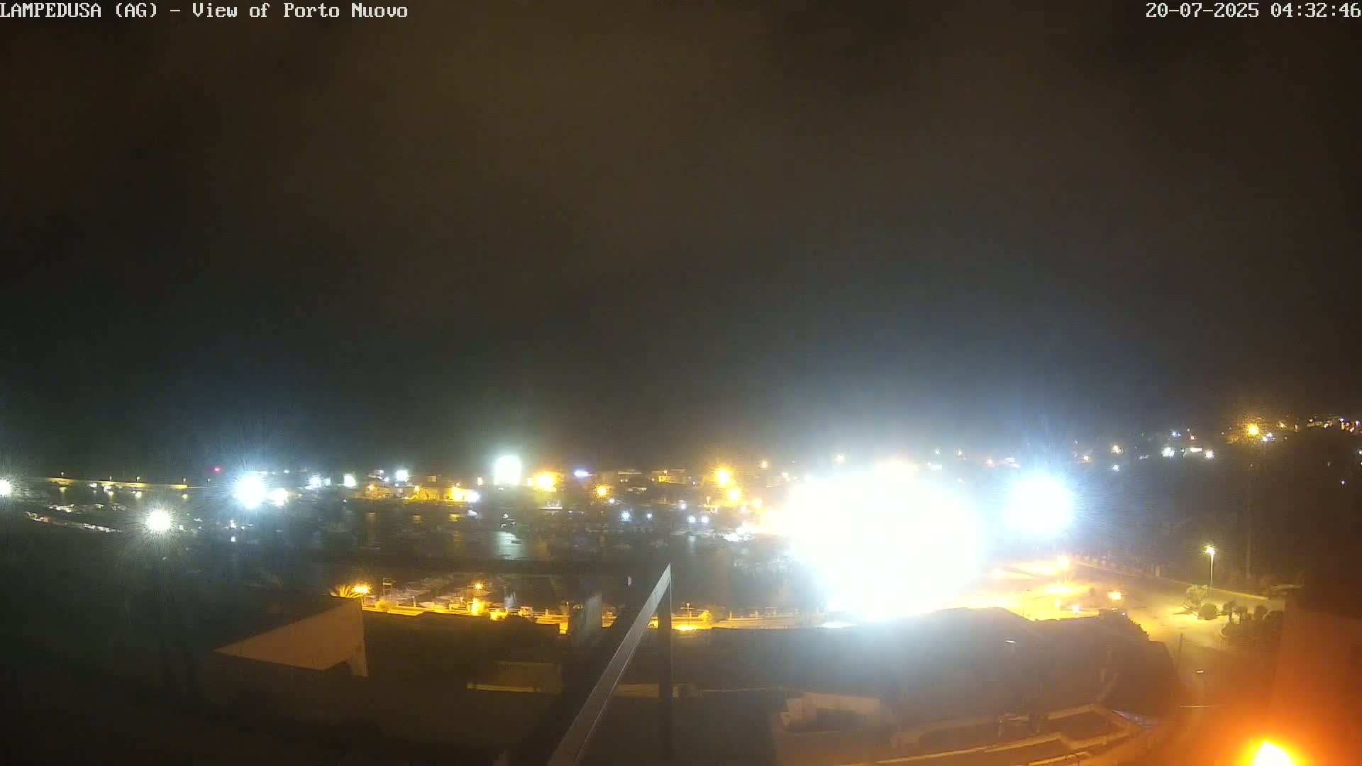 Lampedusa, Port of Nouvo Live Cam - Agrigento, Sicily, Italy