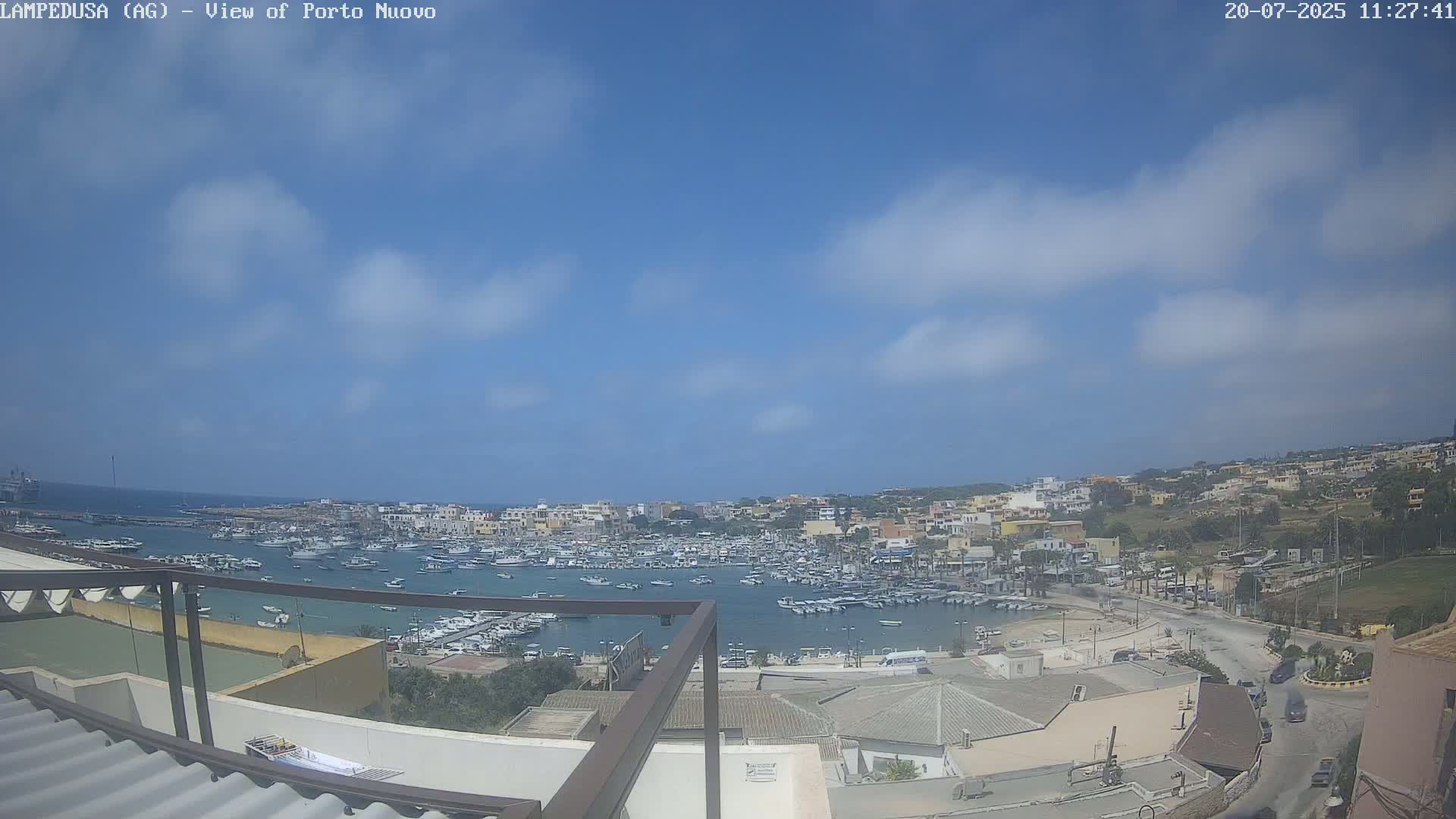 Lampedusa, Port of Nouvo Live Cam - Agrigento, Sicily, Italy