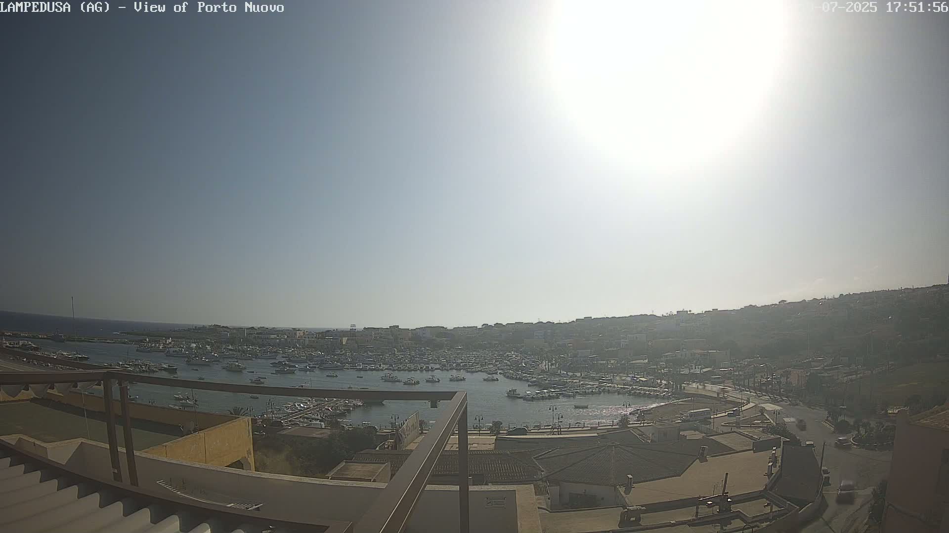 Lampedusa, Port of Nouvo Live Cam - Agrigento, Sicily, Italy