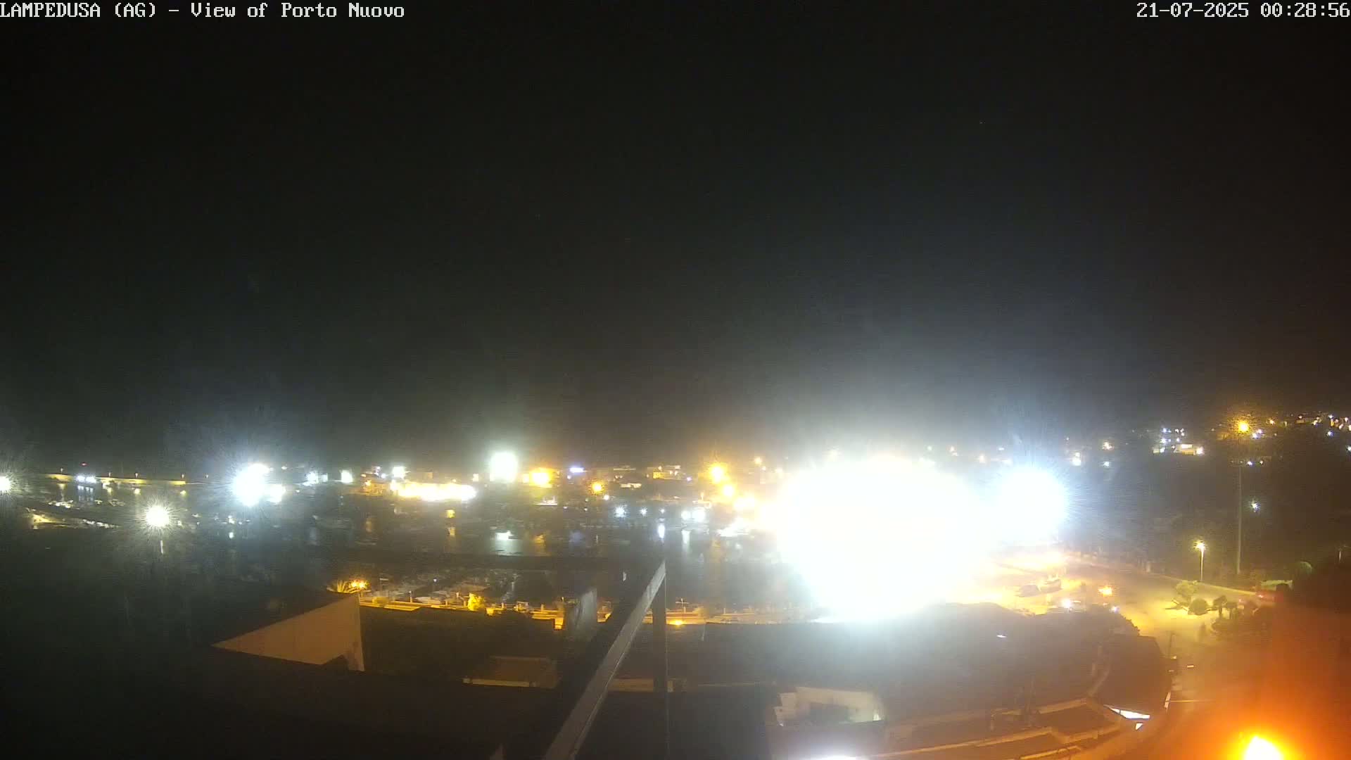 Lampedusa, Port of Nouvo Live Cam - Agrigento, Sicily, Italy