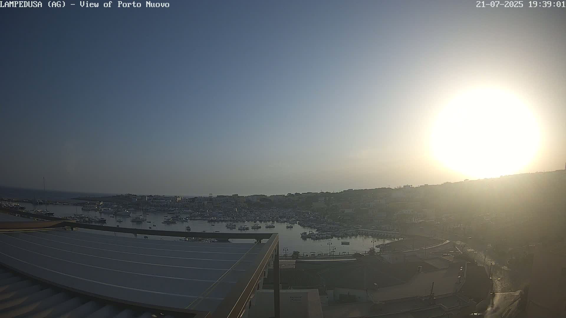 Lampedusa, Port of Nouvo Live Cam - Agrigento, Sicily, Italy