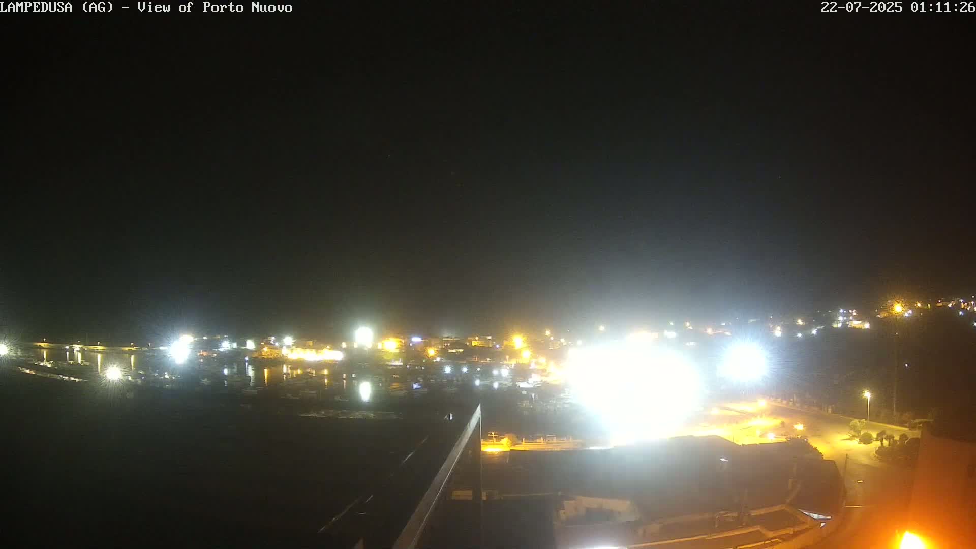 Lampedusa, Port of Nouvo Live Cam - Agrigento, Sicily, Italy