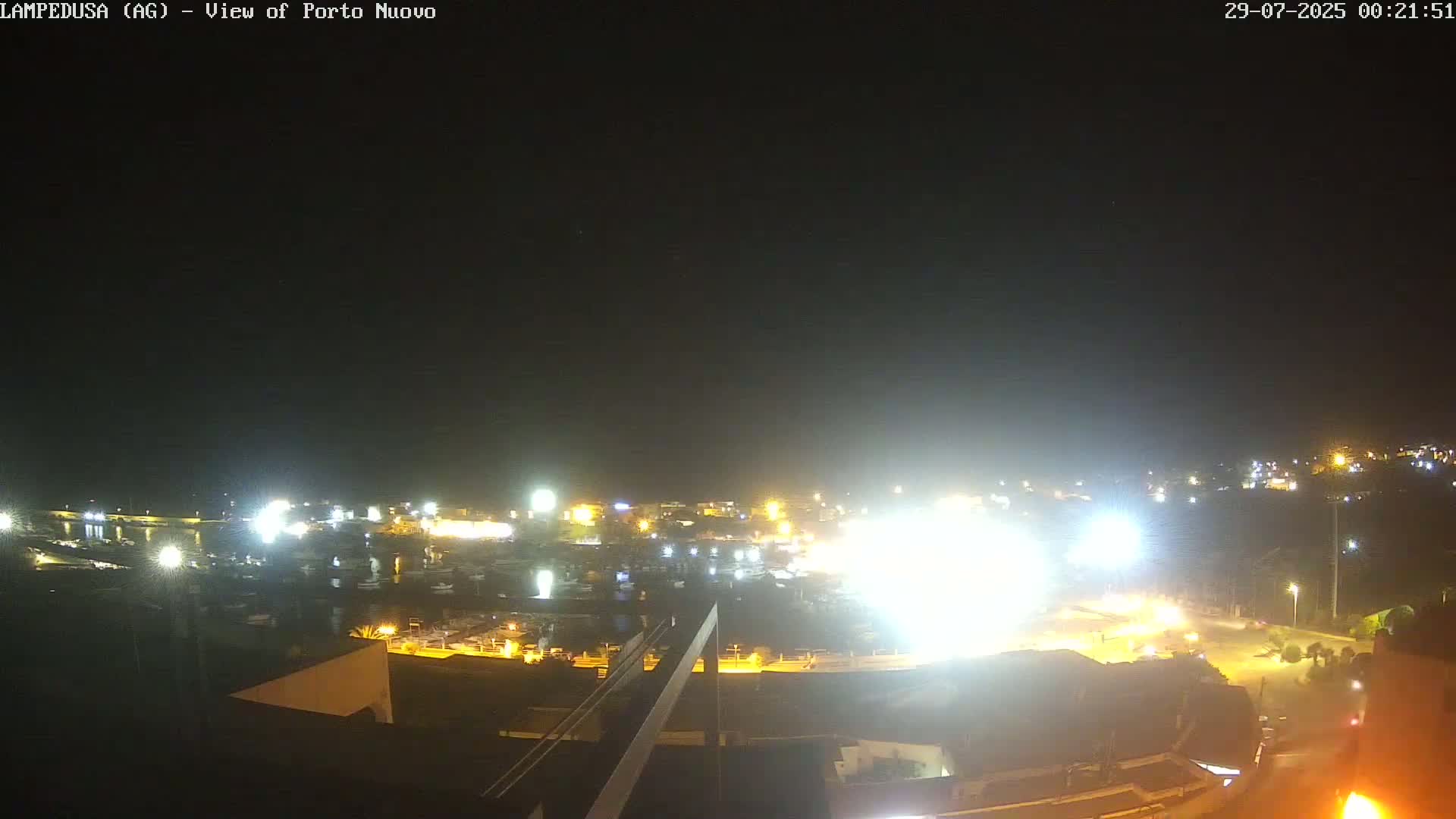 Lampedusa, Port of Nouvo Live Cam - Agrigento, Sicily, Italy