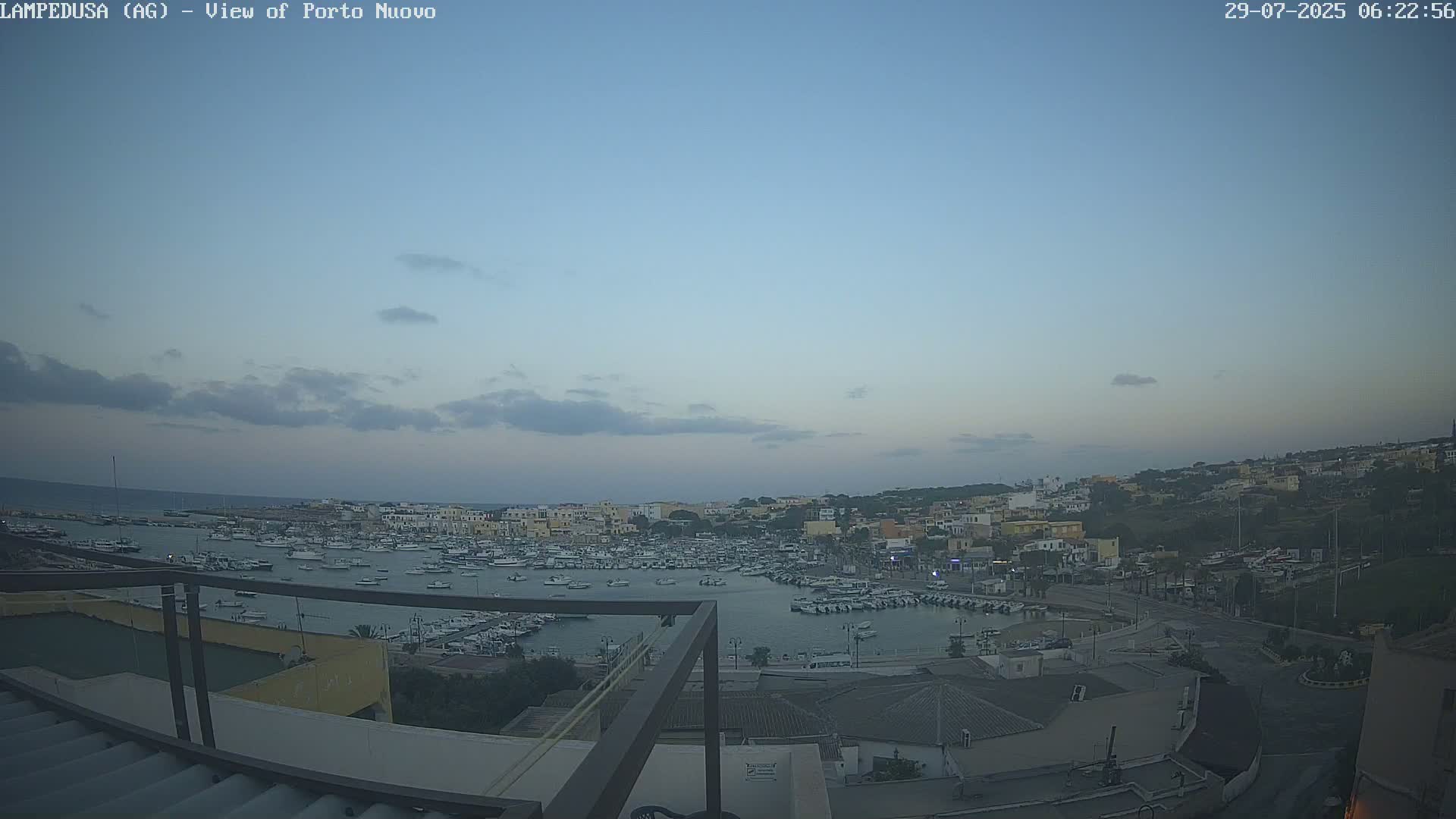 Lampedusa, Port of Nouvo Live Cam - Agrigento, Sicily, Italy