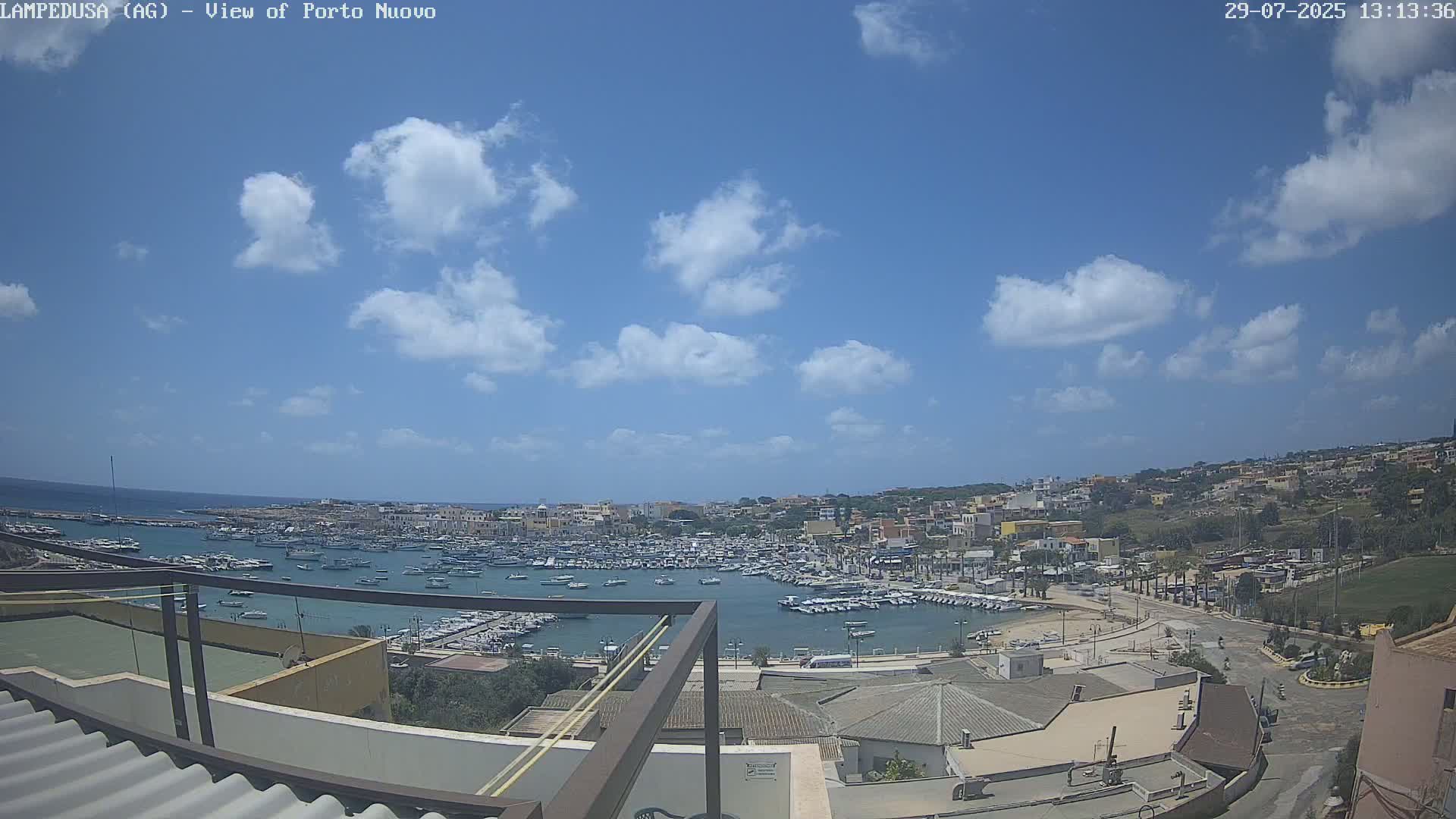 Lampedusa, Port of Nouvo Live Cam - Agrigento, Sicily, Italy