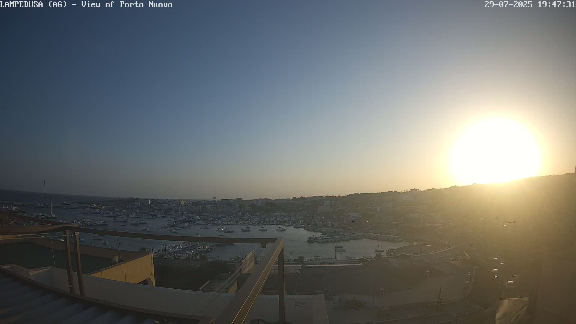 Lampedusa, Port of Nouvo Live Cam - Agrigento, Sicily, Italy