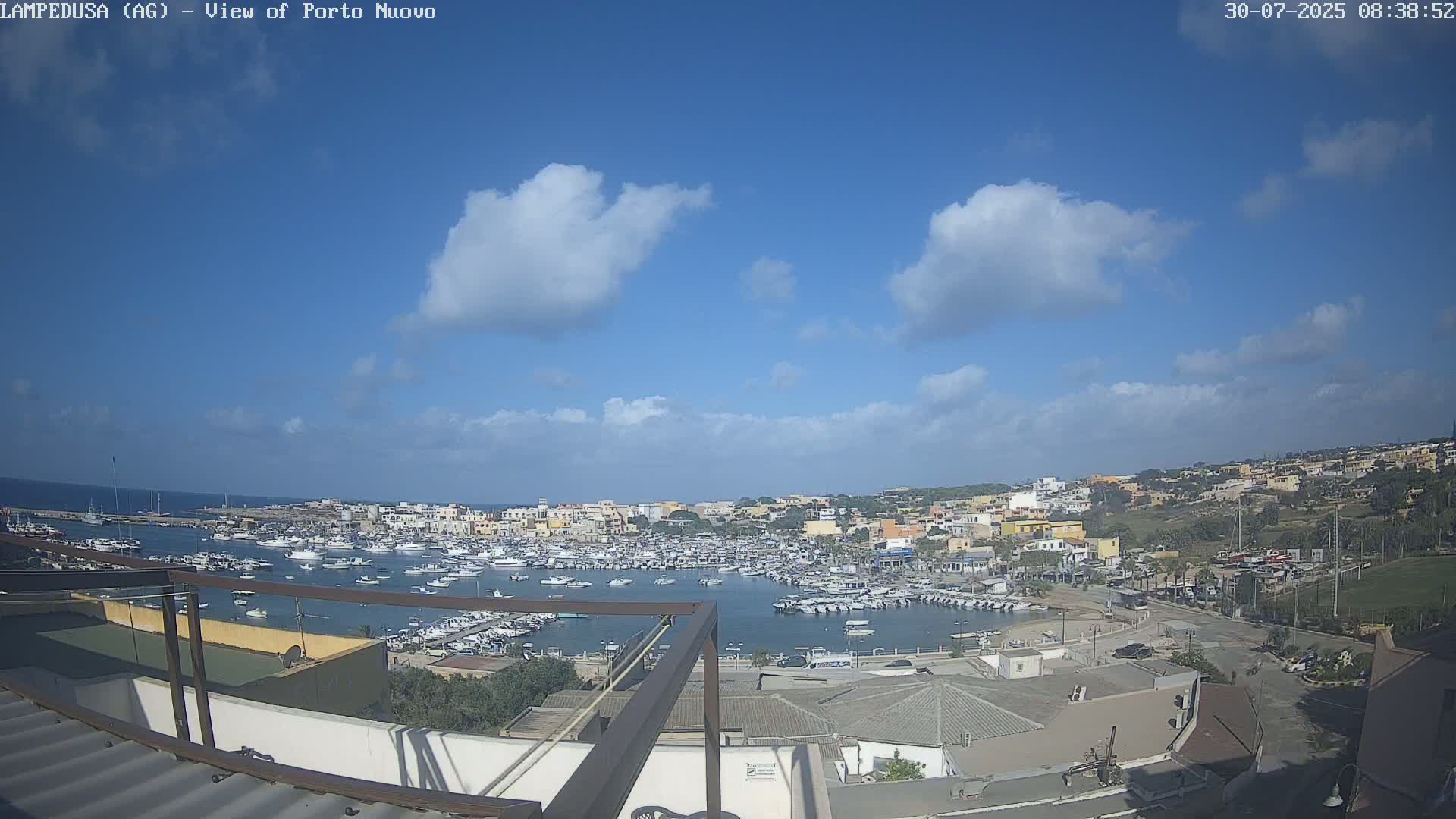 Lampedusa, Port of Nouvo Live Cam - Agrigento, Sicily, Italy