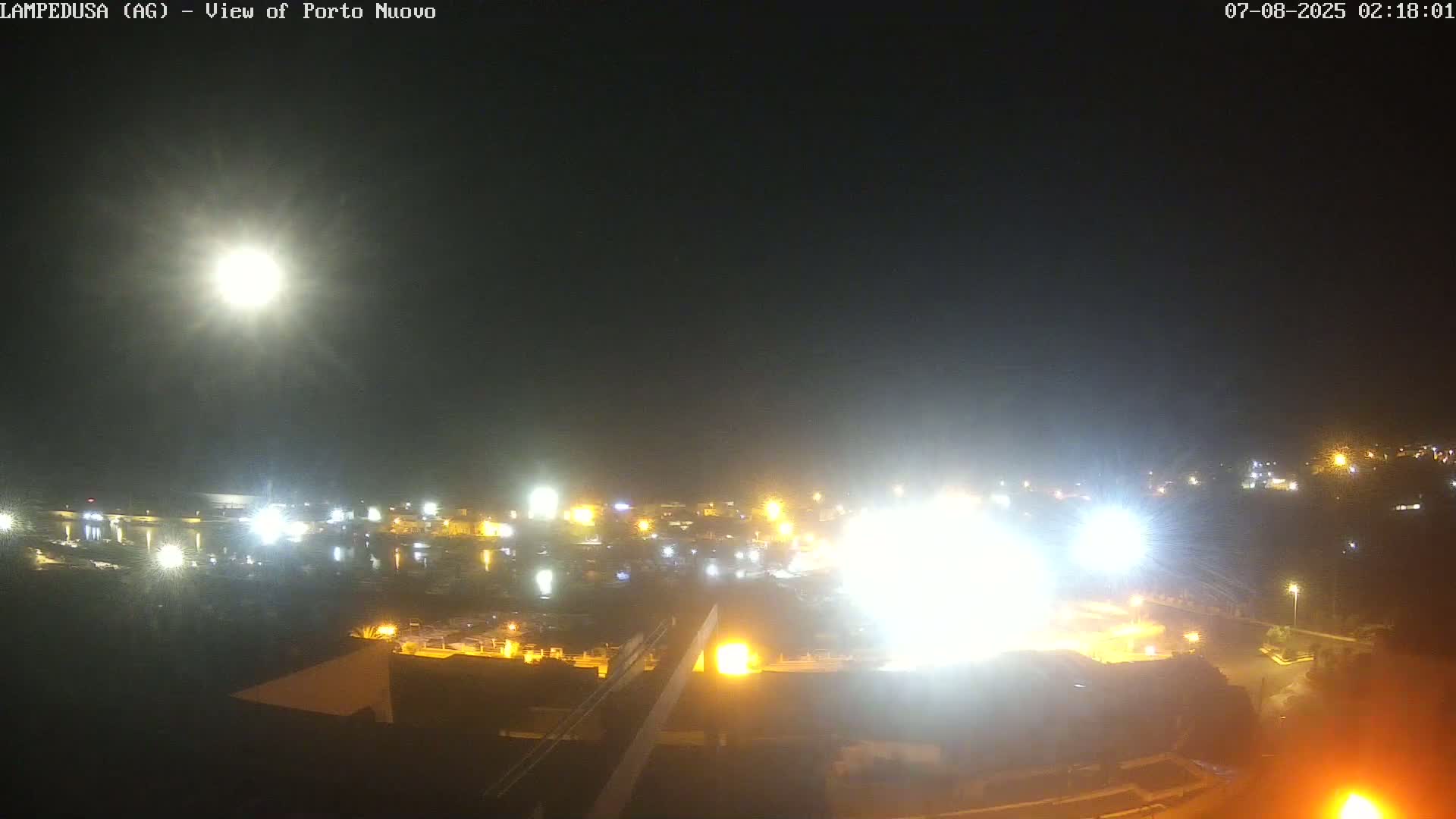 Lampedusa, Port of Nouvo Live Cam - Agrigento, Sicily, Italy