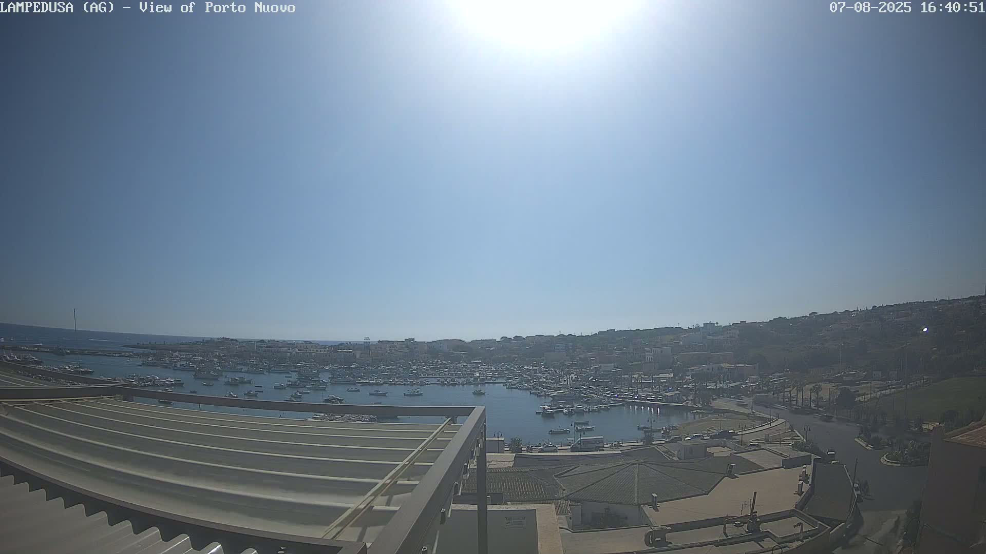 Lampedusa, Port of Nouvo Live Cam - Agrigento, Sicily, Italy