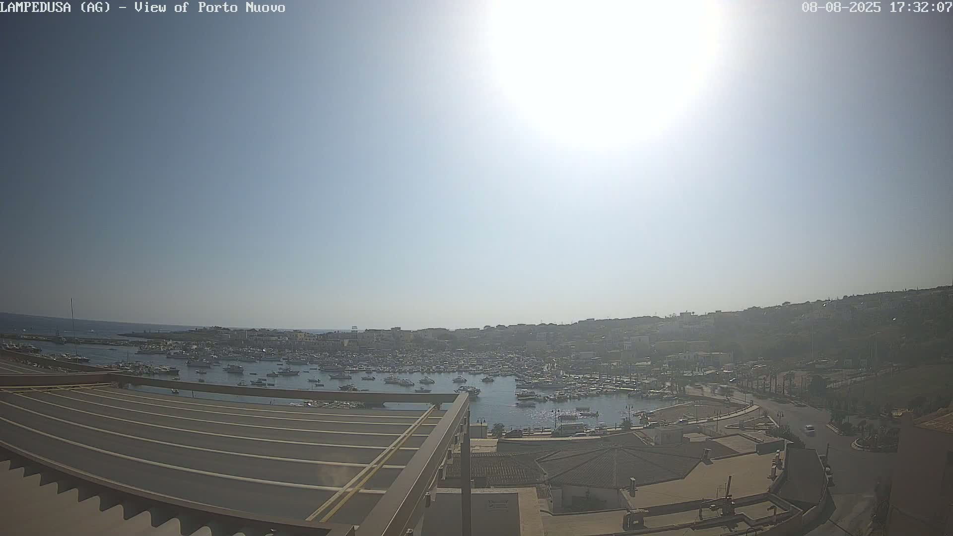 Lampedusa, Port of Nouvo Live Cam - Agrigento, Sicily, Italy