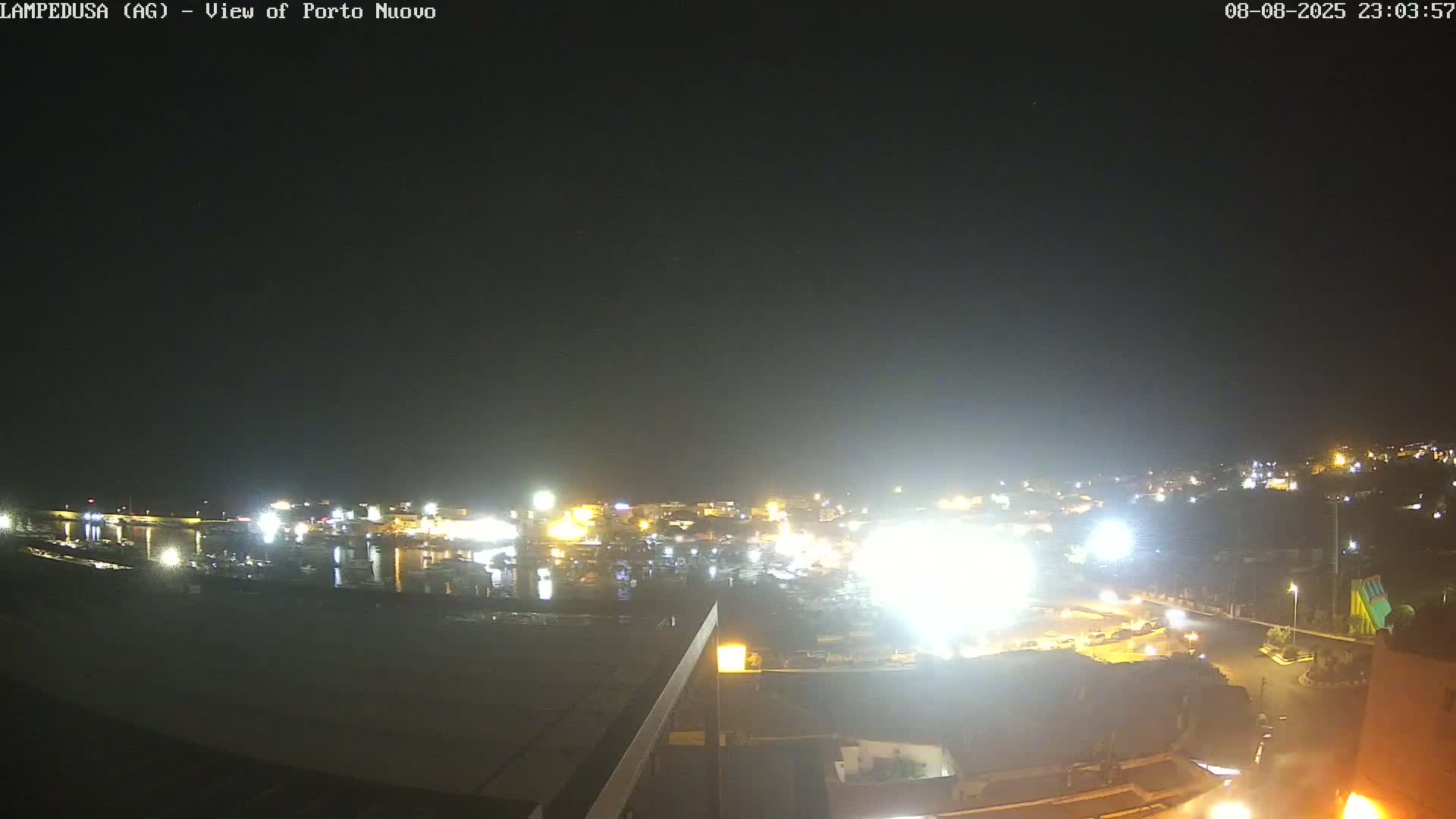 Lampedusa, Port of Nouvo Live Cam - Agrigento, Sicily, Italy