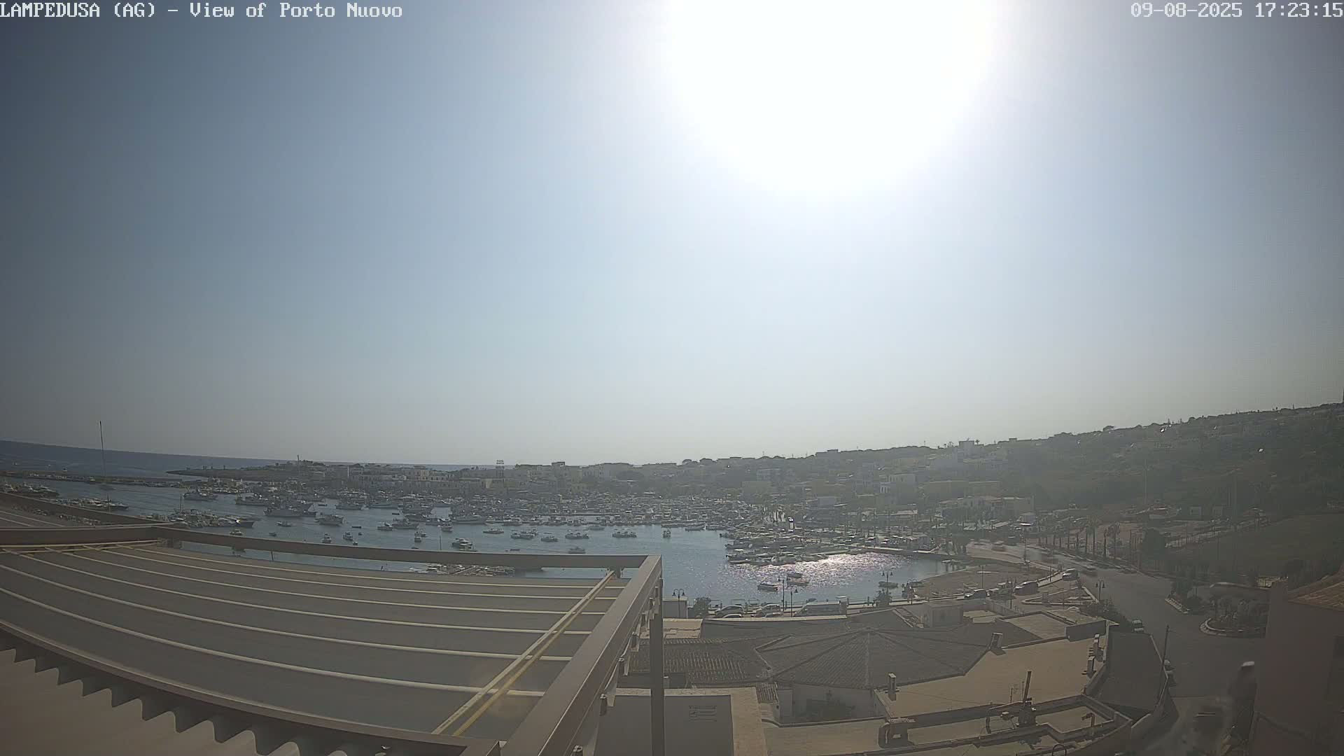 Lampedusa, Port of Nouvo Live Cam - Agrigento, Sicily, Italy