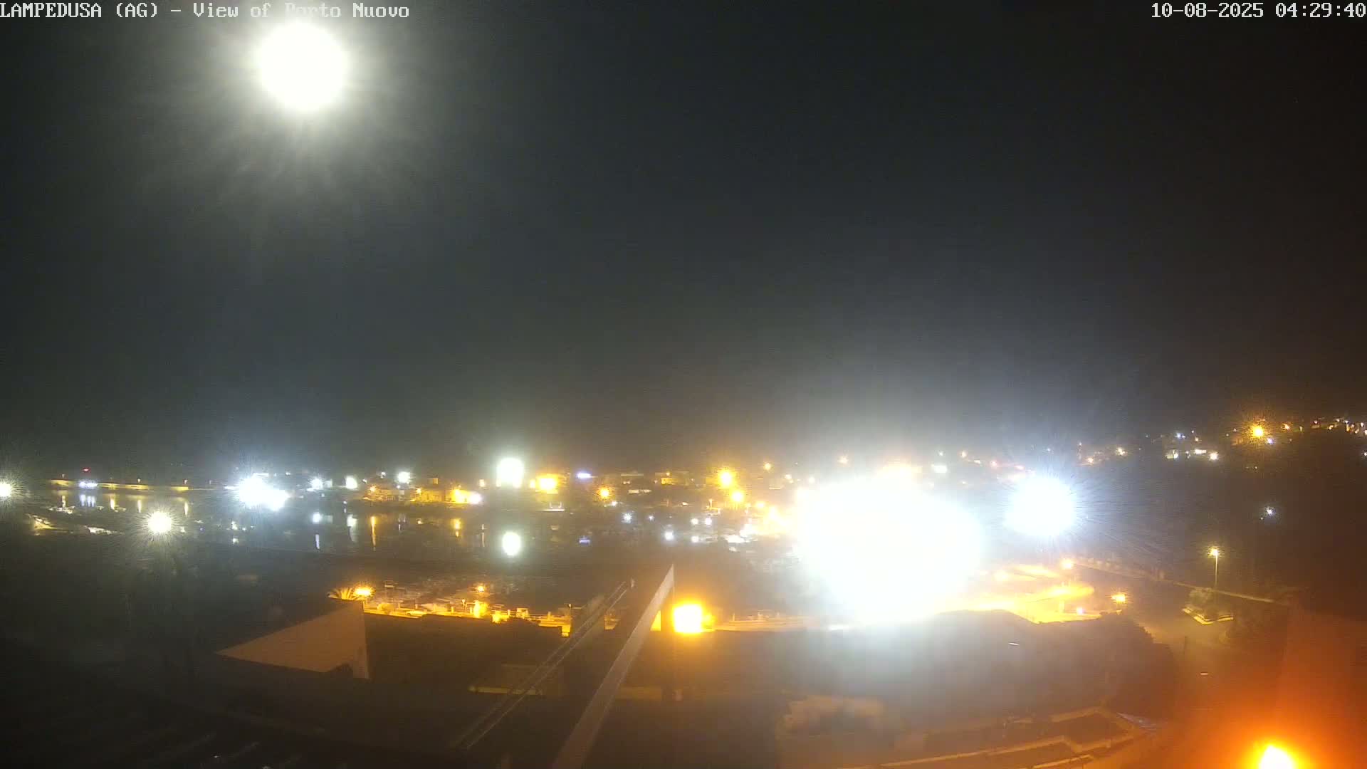 Lampedusa, Port of Nouvo Live Cam - Agrigento, Sicily, Italy