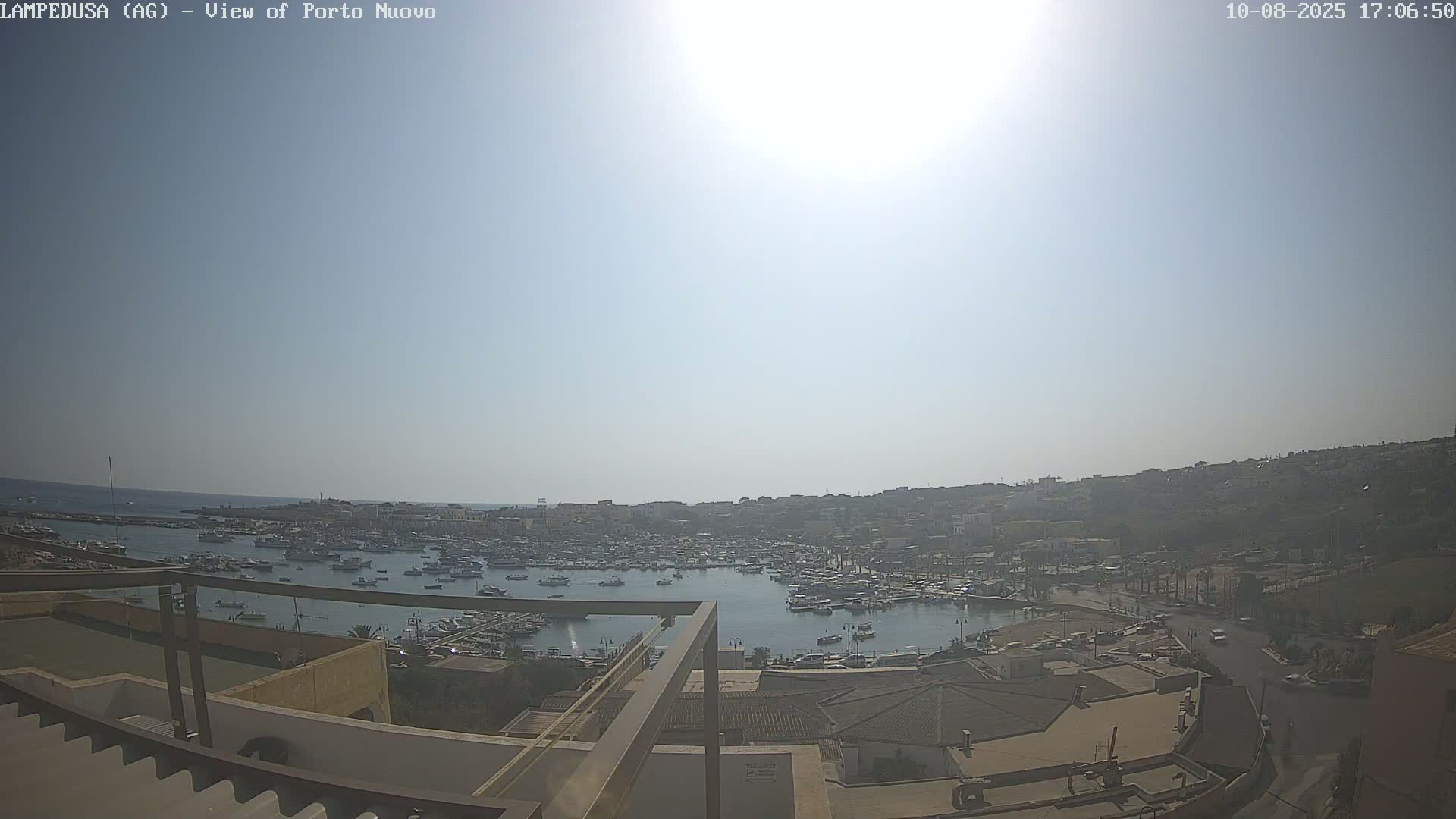 Lampedusa, Port of Nouvo Live Cam - Agrigento, Sicily, Italy