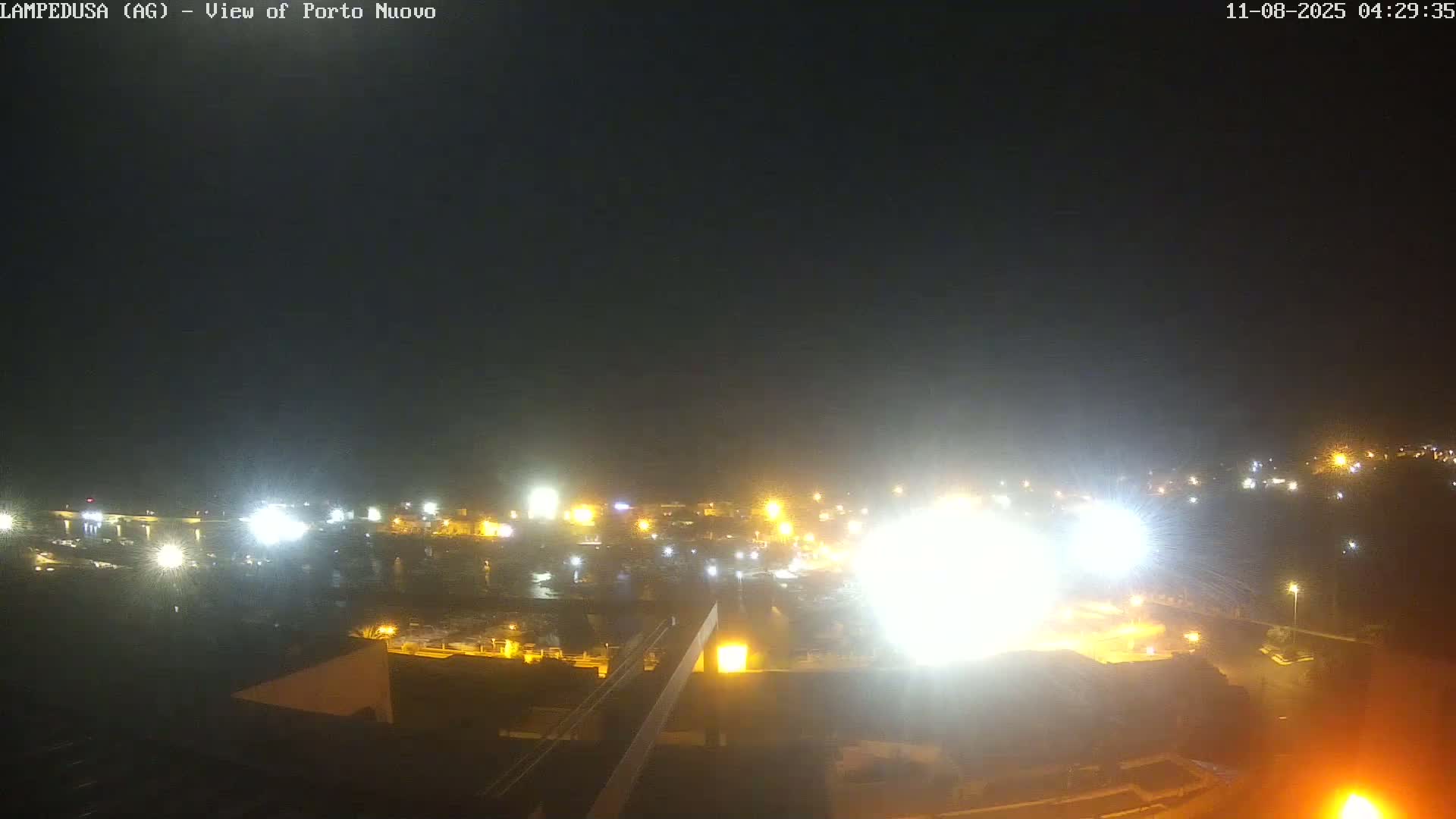 Lampedusa, Port of Nouvo Live Cam - Agrigento, Sicily, Italy