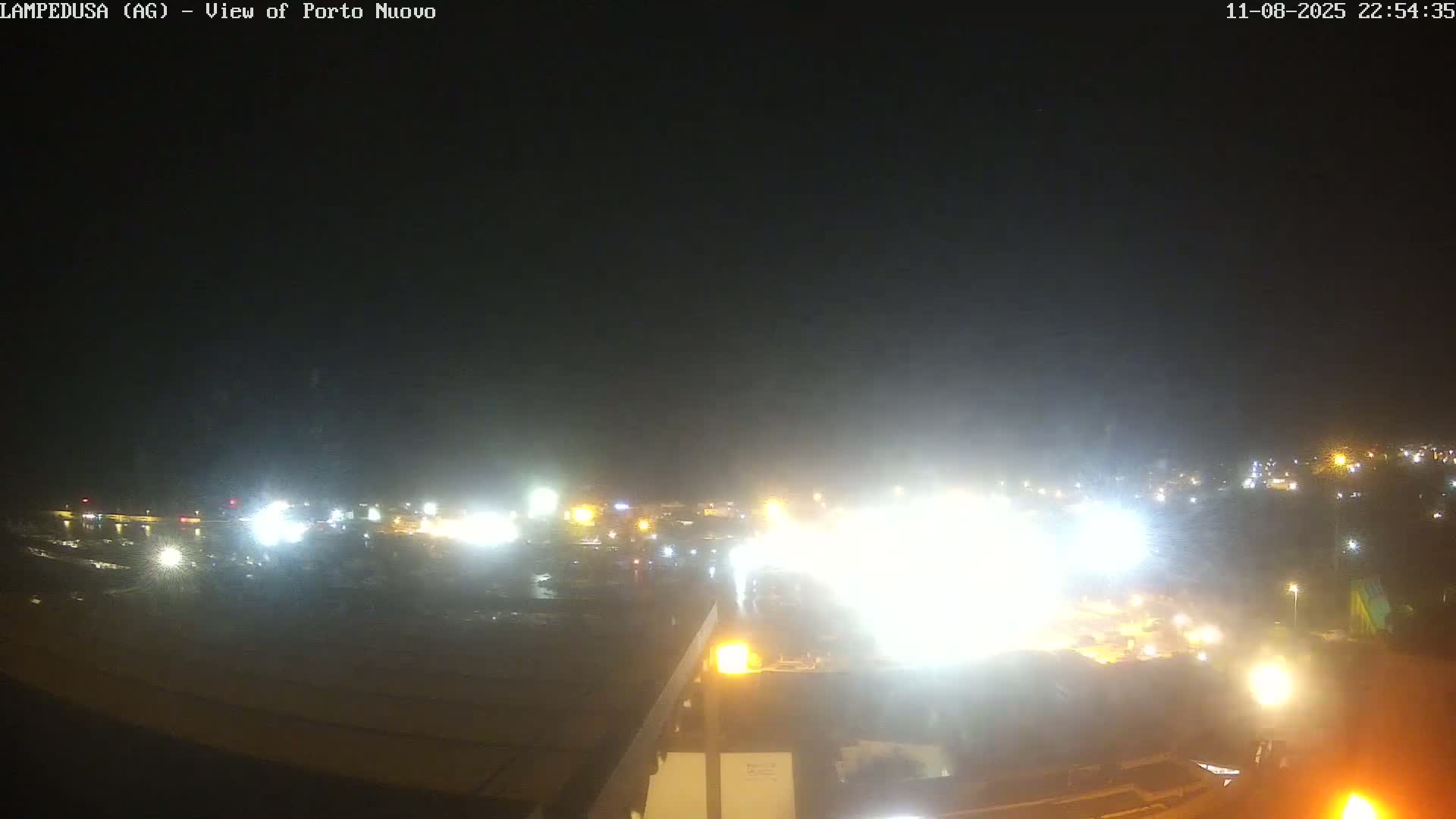 Lampedusa, Port of Nouvo Live Cam - Agrigento, Sicily, Italy