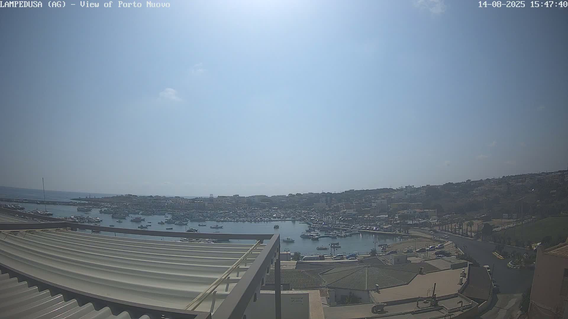 Lampedusa, Port of Nouvo Live Cam - Agrigento, Sicily, Italy