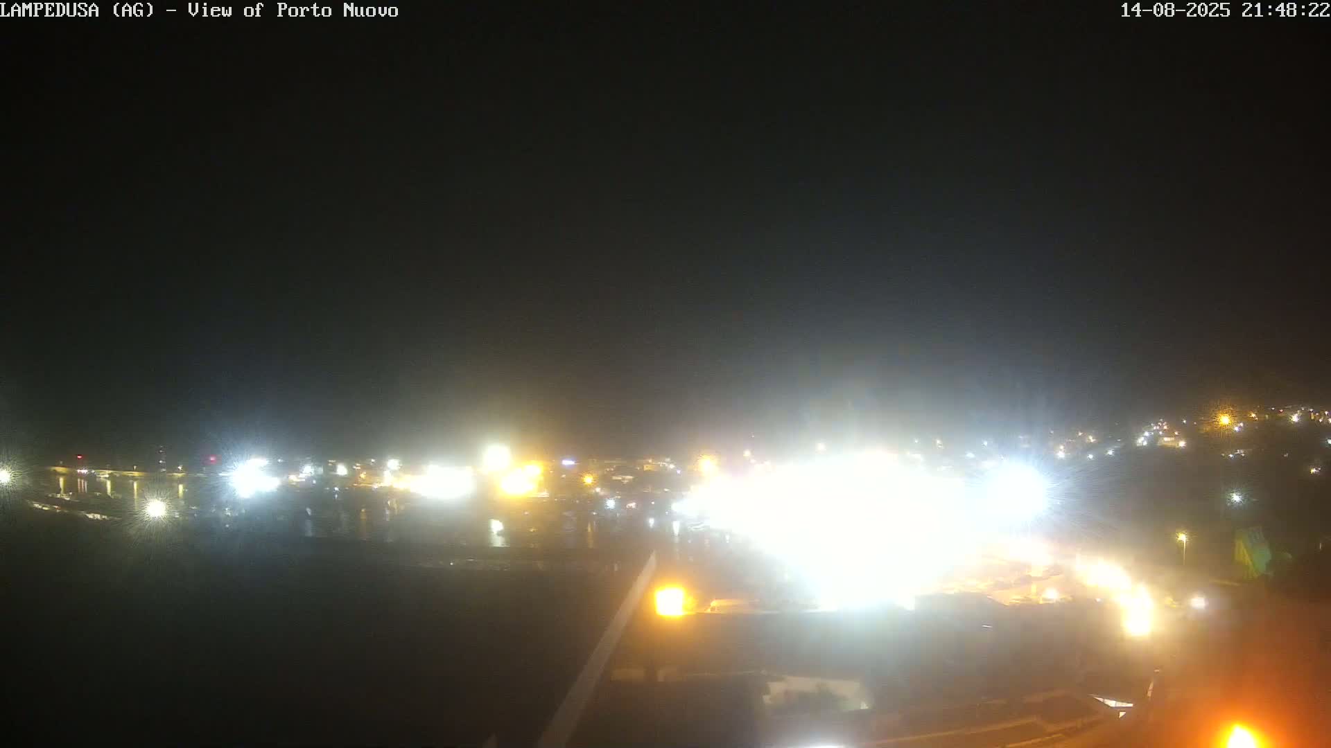 Lampedusa, Port of Nouvo Live Cam - Agrigento, Sicily, Italy