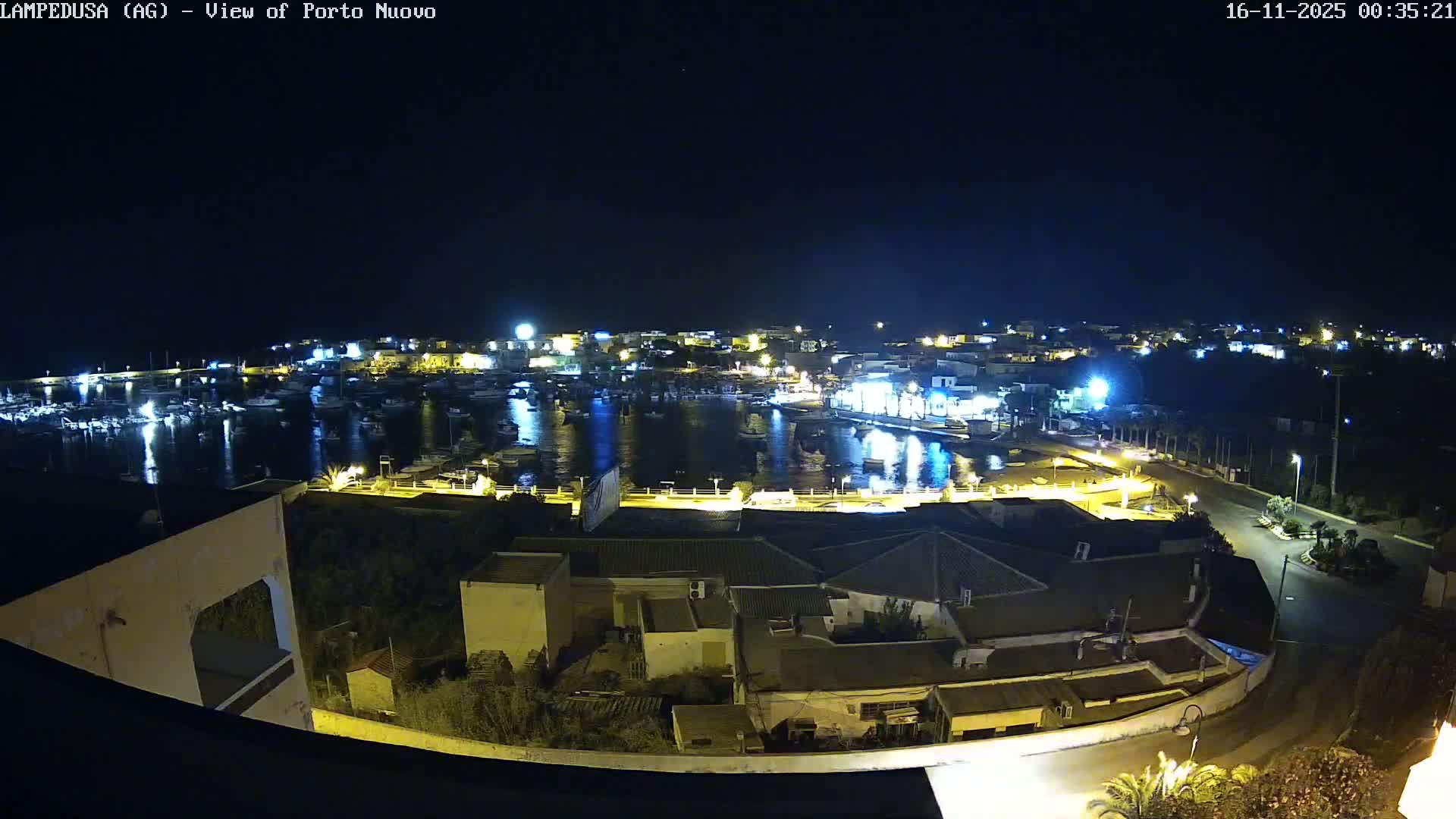 Lampedusa, Port of Nouvo Live Cam - Agrigento, Sicily, Italy