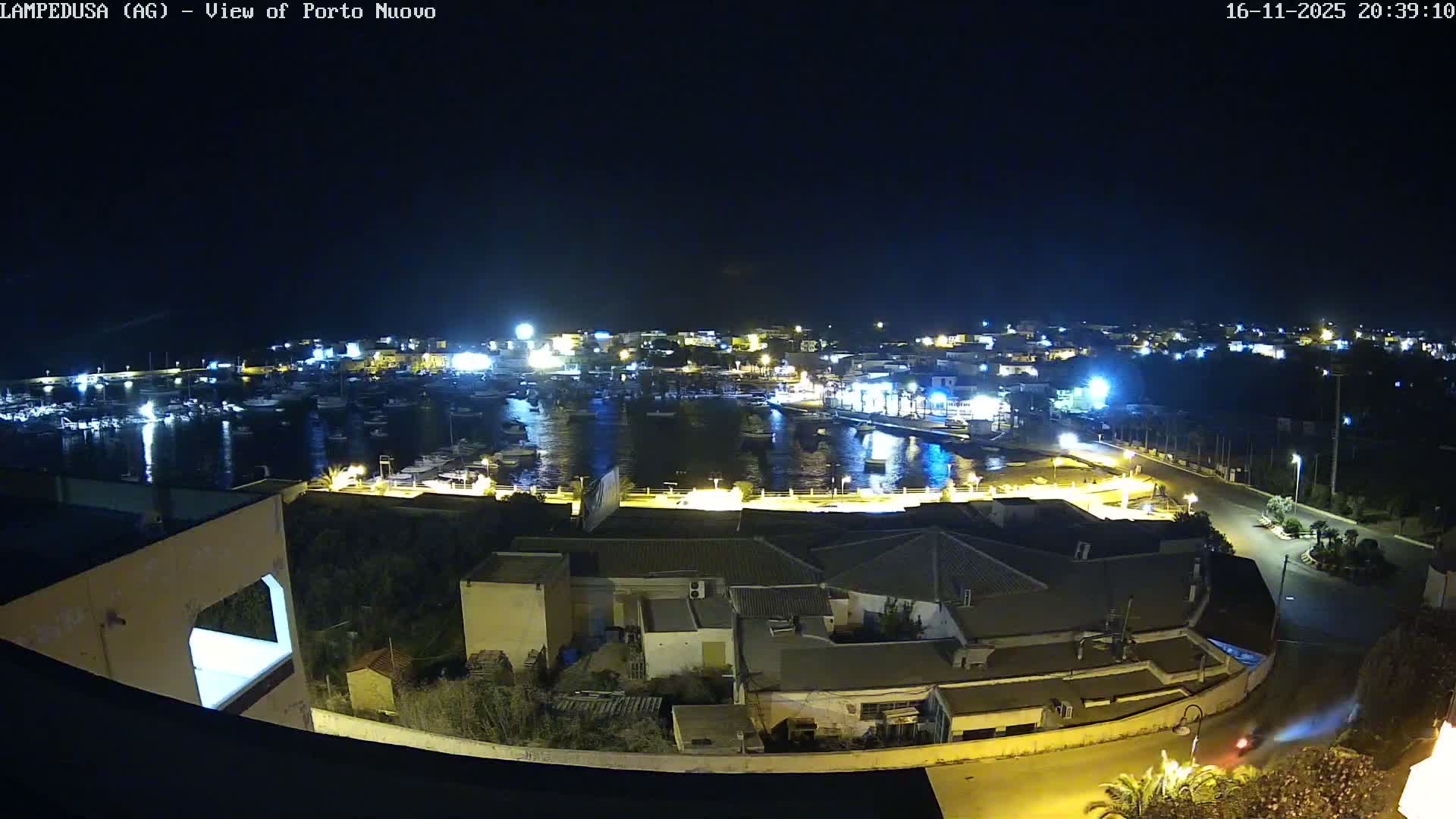 Lampedusa, Port of Nouvo Live Cam - Agrigento, Sicily, Italy