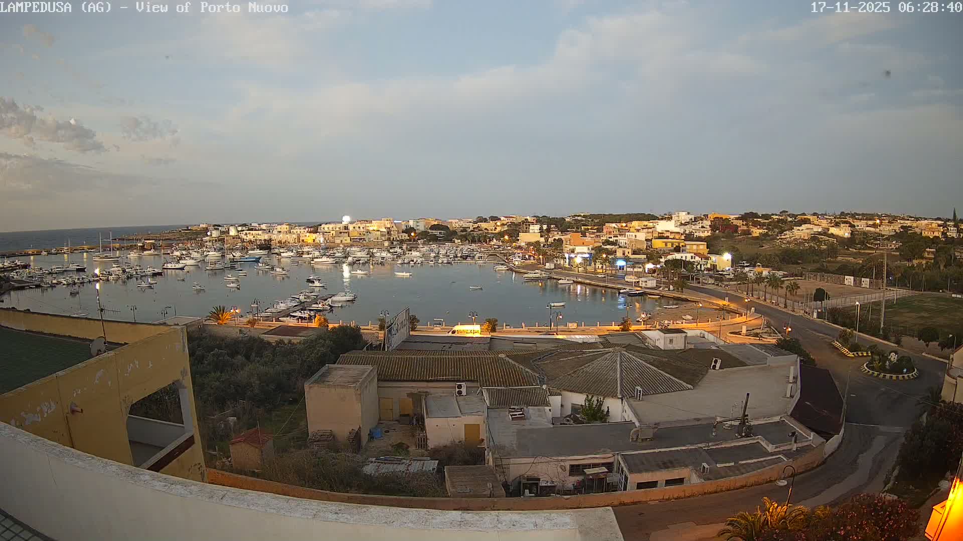 Lampedusa, Port of Nouvo Live Cam - Agrigento, Sicily, Italy