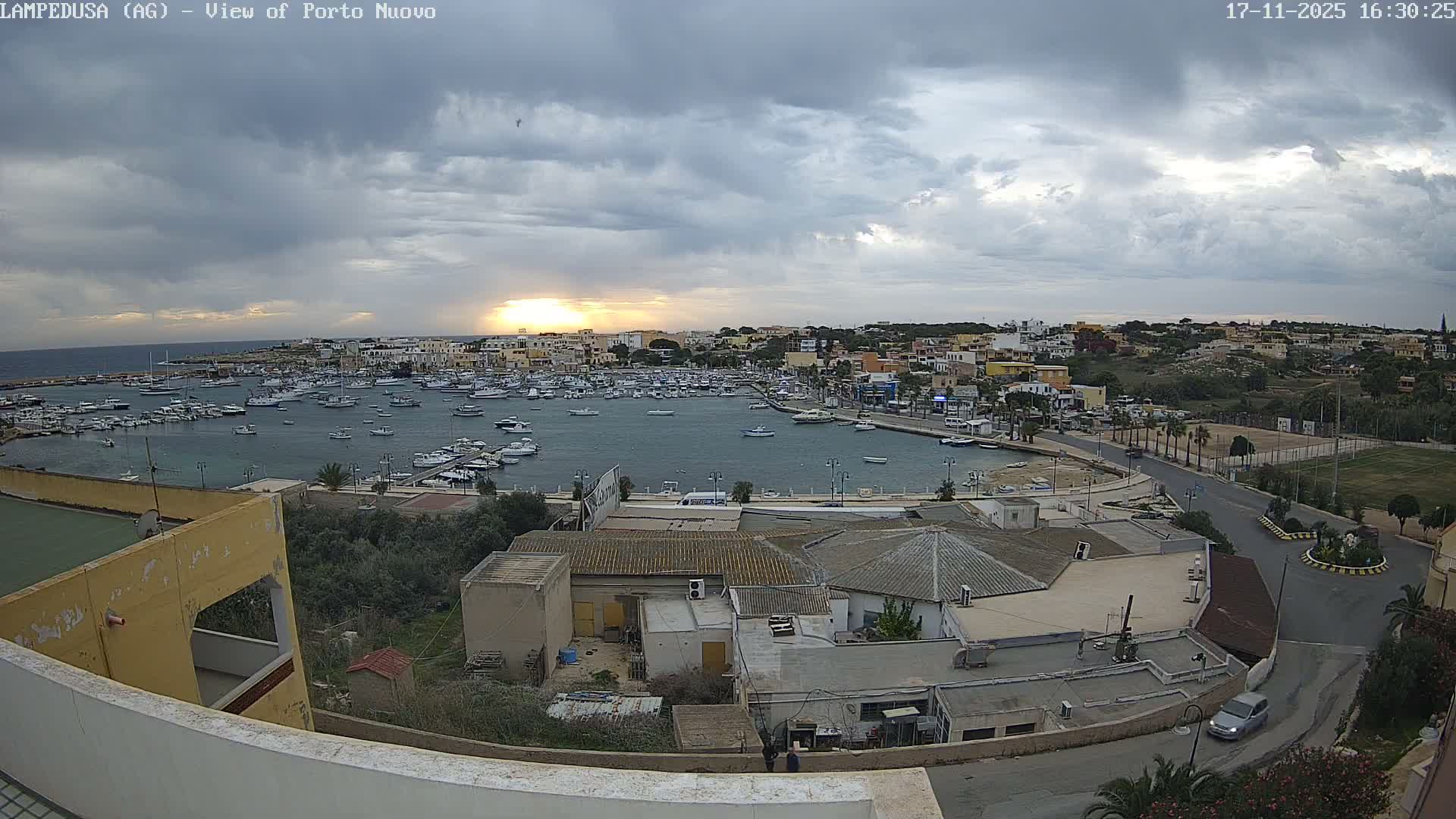 Lampedusa, Port of Nouvo Live Cam - Agrigento, Sicily, Italy