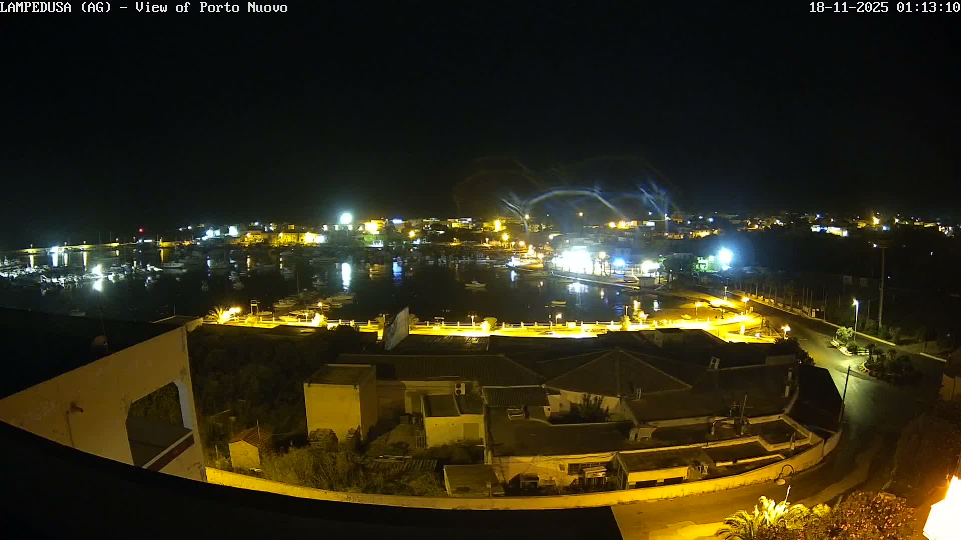 Lampedusa, Port of Nouvo Live Cam - Agrigento, Sicily, Italy