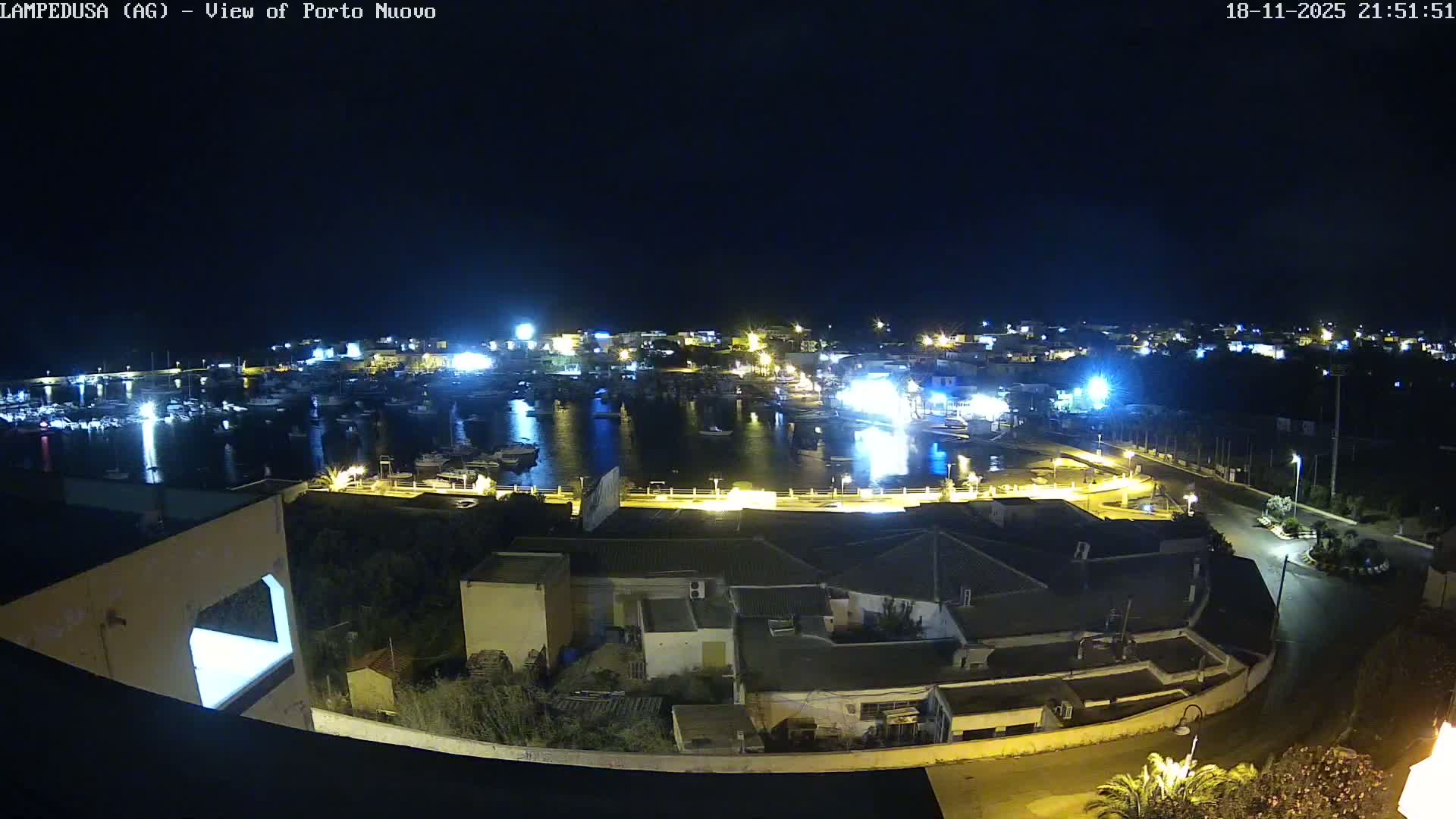 Lampedusa, Port of Nouvo Live Cam - Agrigento, Sicily, Italy