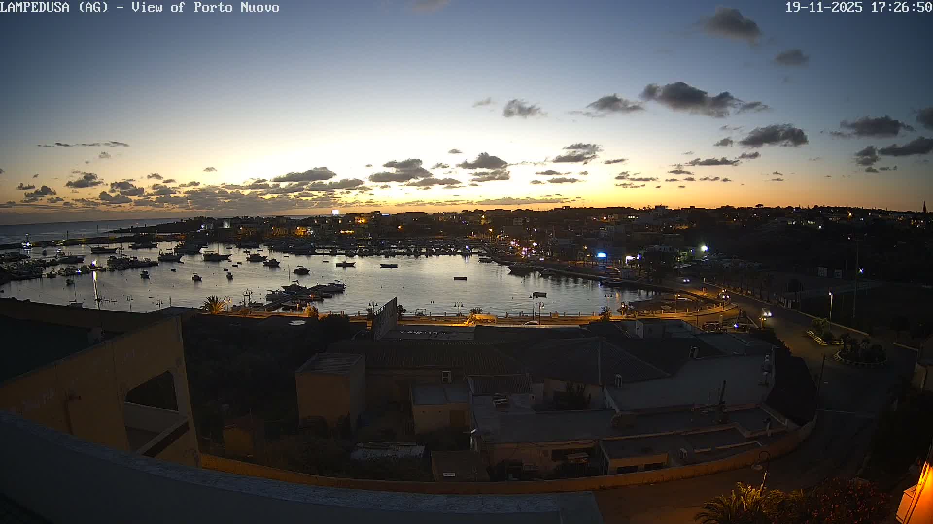 Lampedusa, Port of Nouvo Live Cam - Agrigento, Sicily, Italy