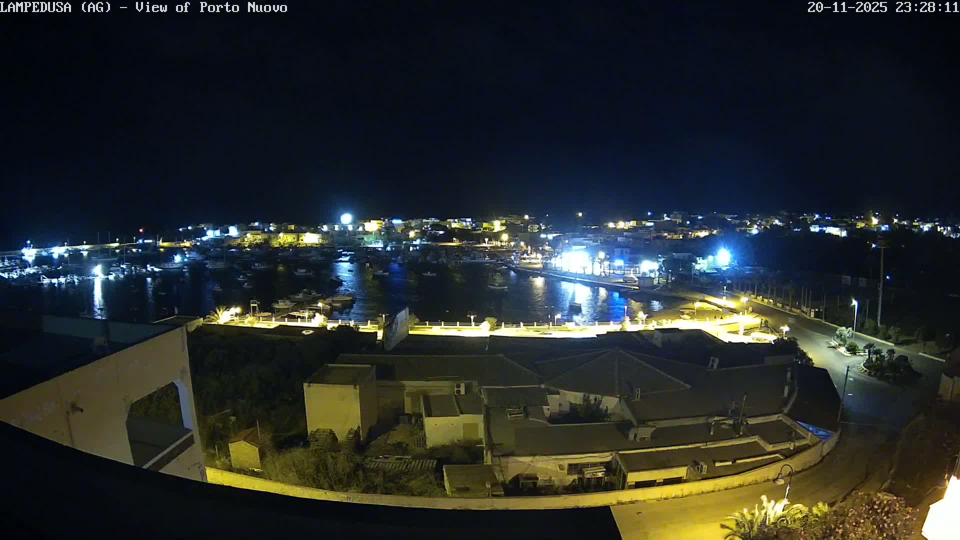 Lampedusa, Port of Nouvo Live Cam - Agrigento, Sicily, Italy
