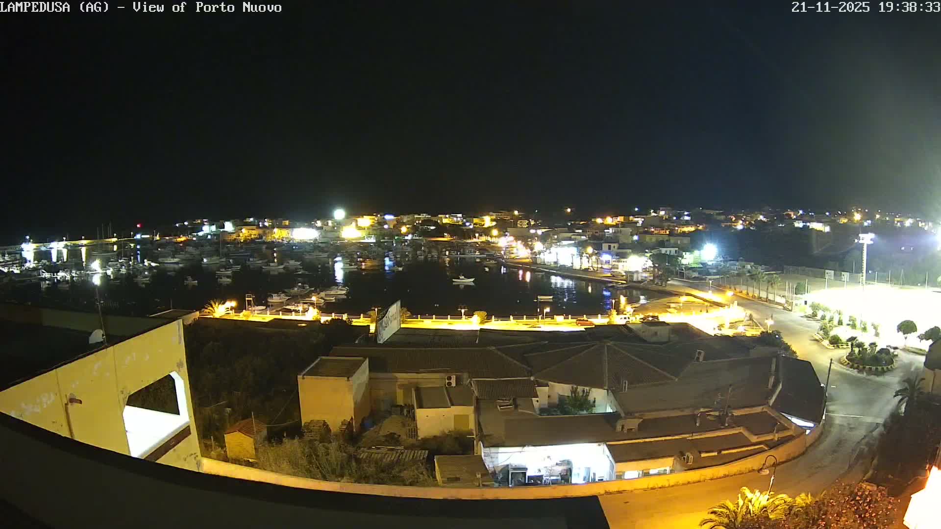 Lampedusa, Port of Nouvo Live Cam - Agrigento, Sicily, Italy