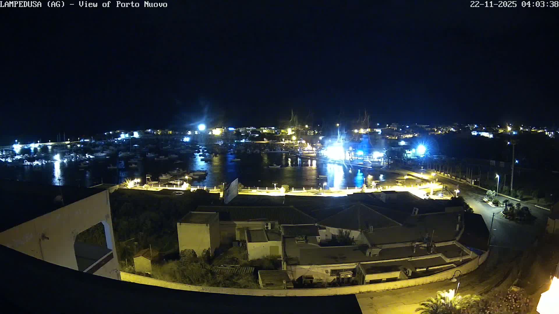 Lampedusa, Port of Nouvo Live Cam - Agrigento, Sicily, Italy