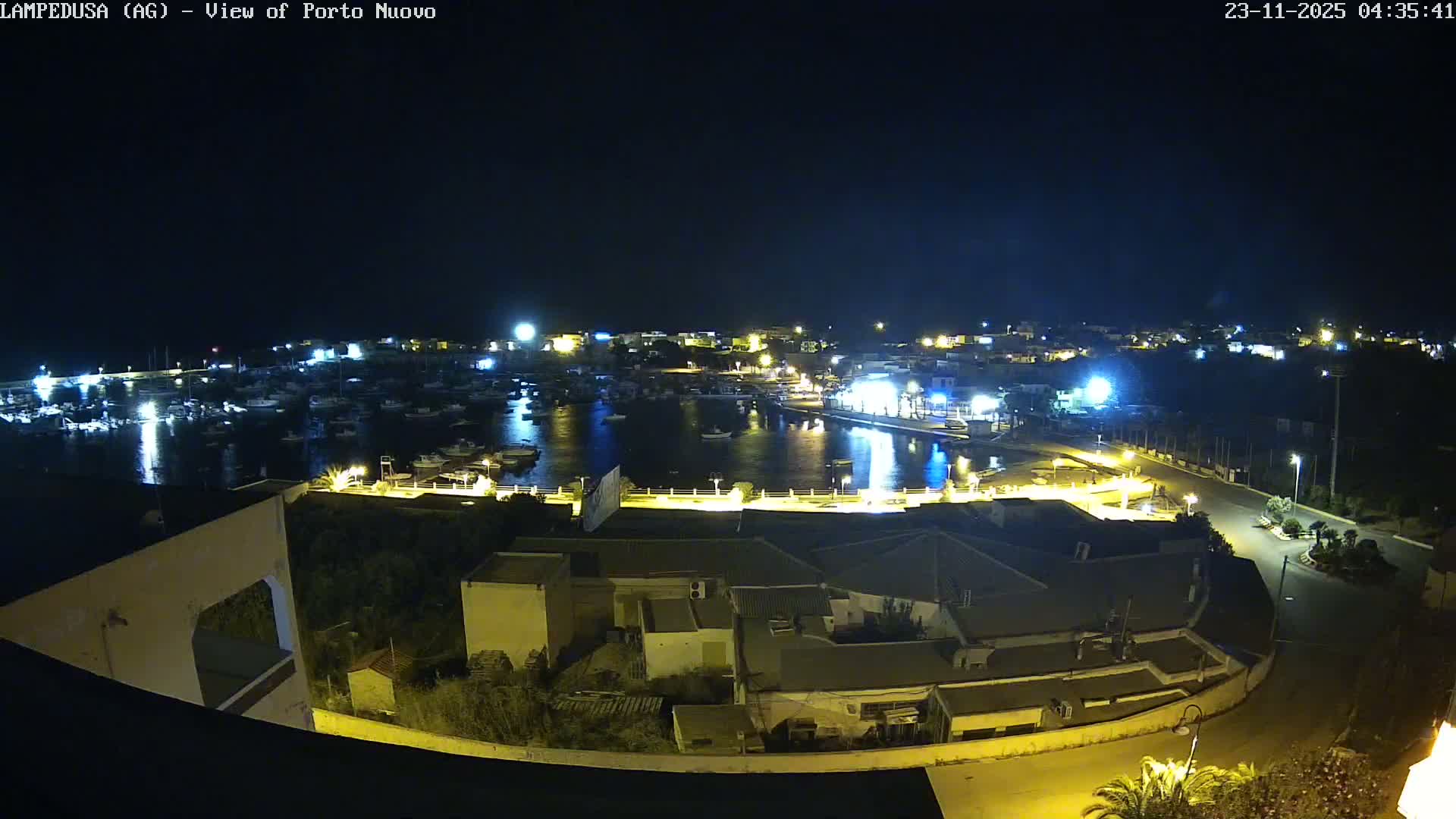 Lampedusa, Port of Nouvo Live Cam - Agrigento, Sicily, Italy