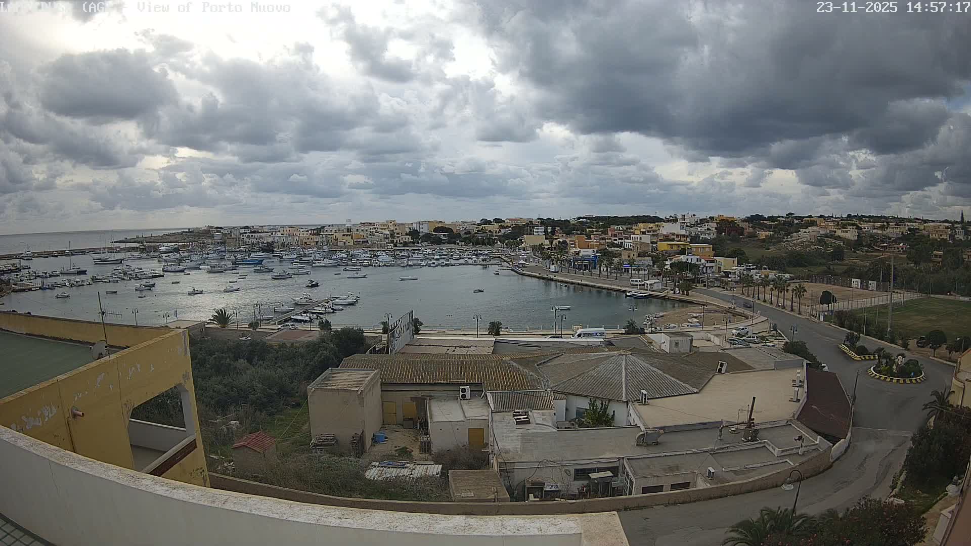 Lampedusa, Port of Nouvo Live Cam - Agrigento, Sicily, Italy
