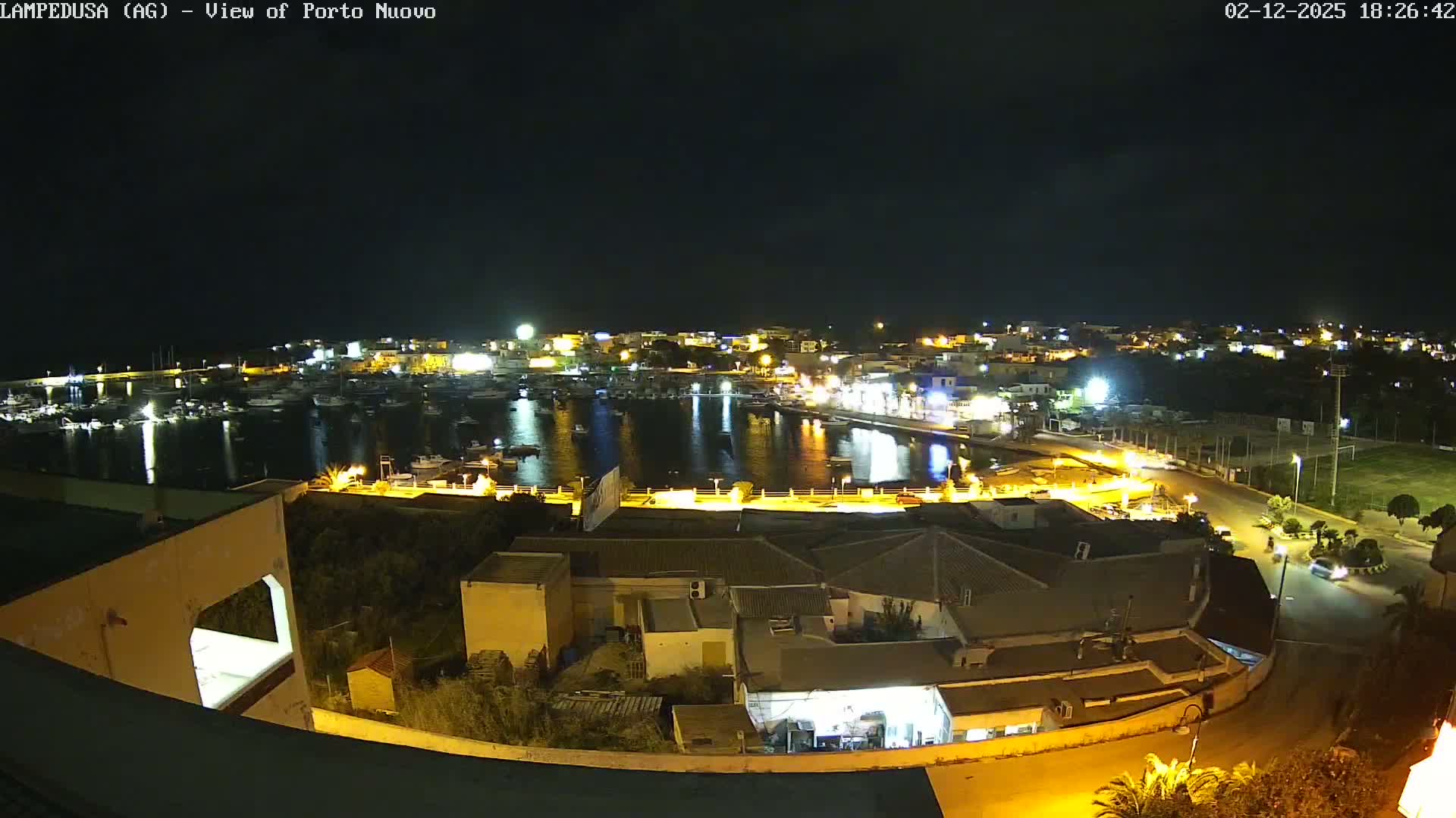 Lampedusa, Port of Nouvo Live Cam - Agrigento, Sicily, Italy