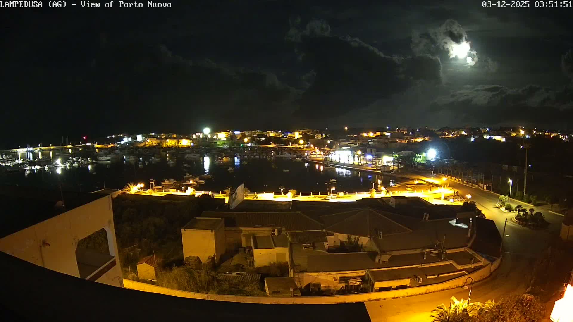 Lampedusa, Port of Nouvo Live Cam - Agrigento, Sicily, Italy